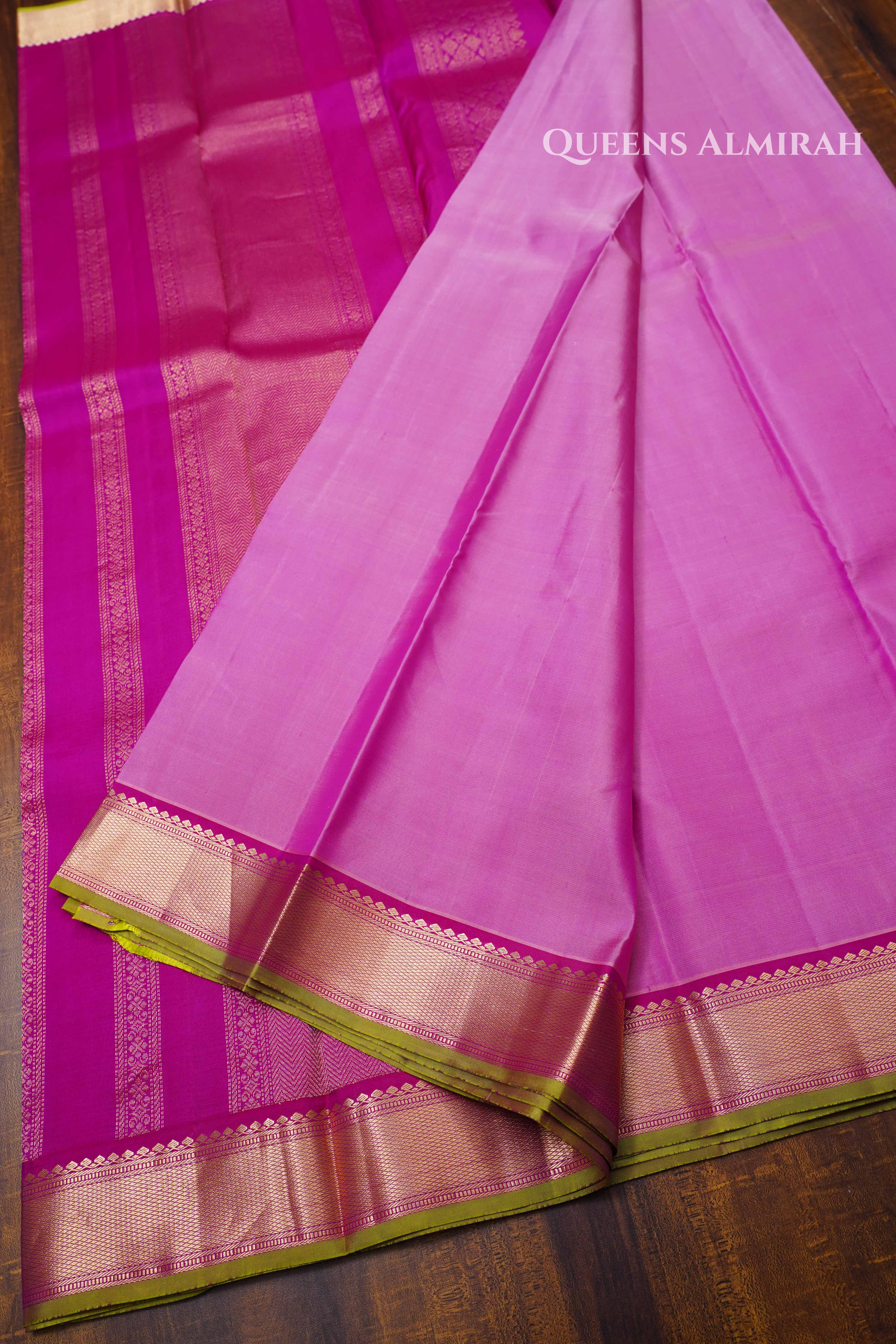 Onion Pink Pure Kanchivaram Silk Saree