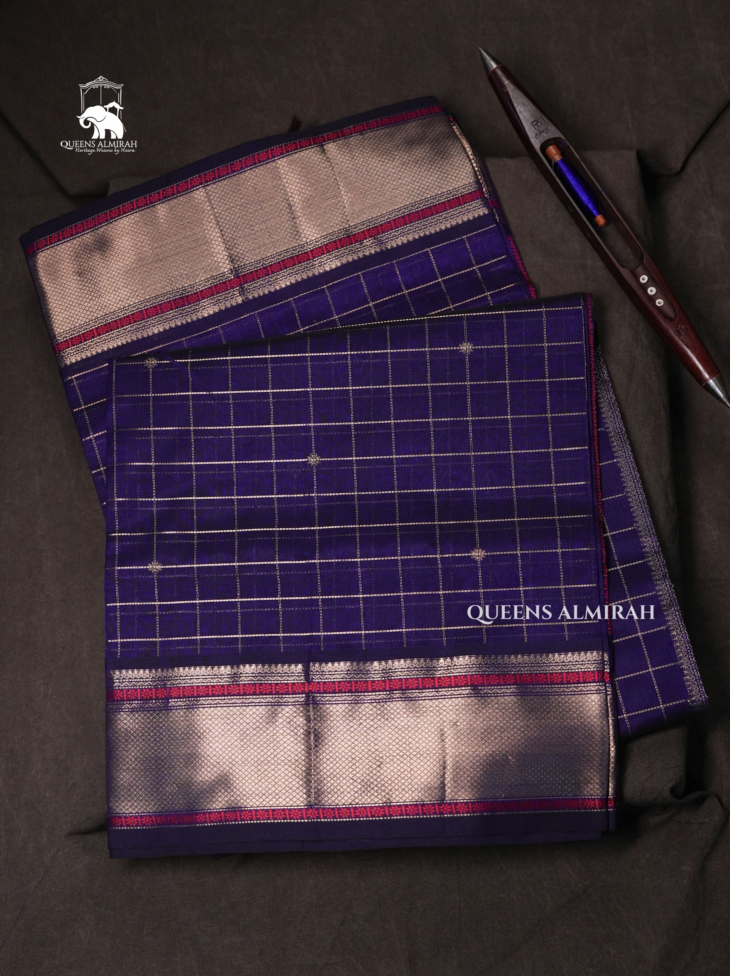 Violet Chettinad Silk Cotton Saree