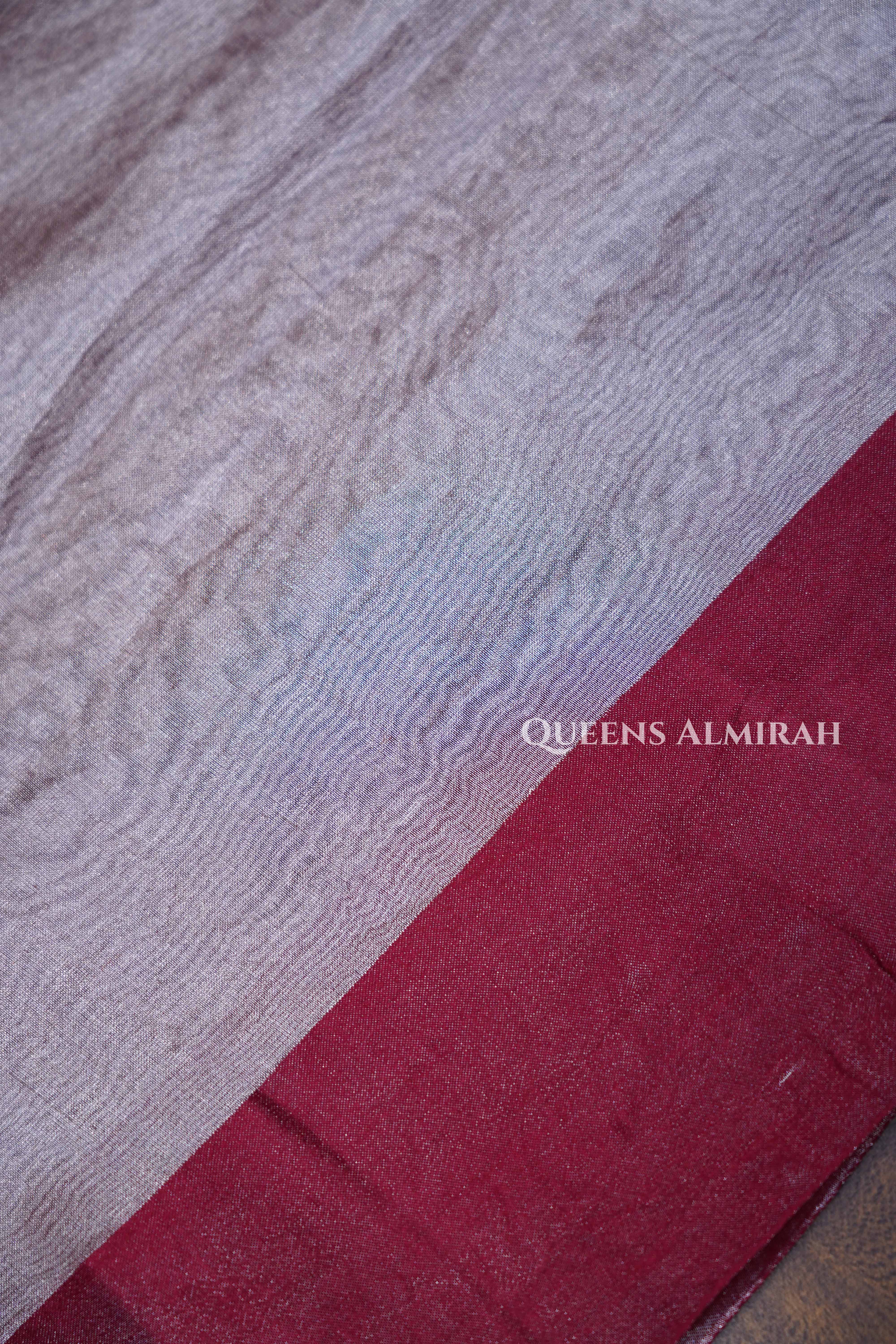 Sarpech Embroidery Banarasi Tissue Saree