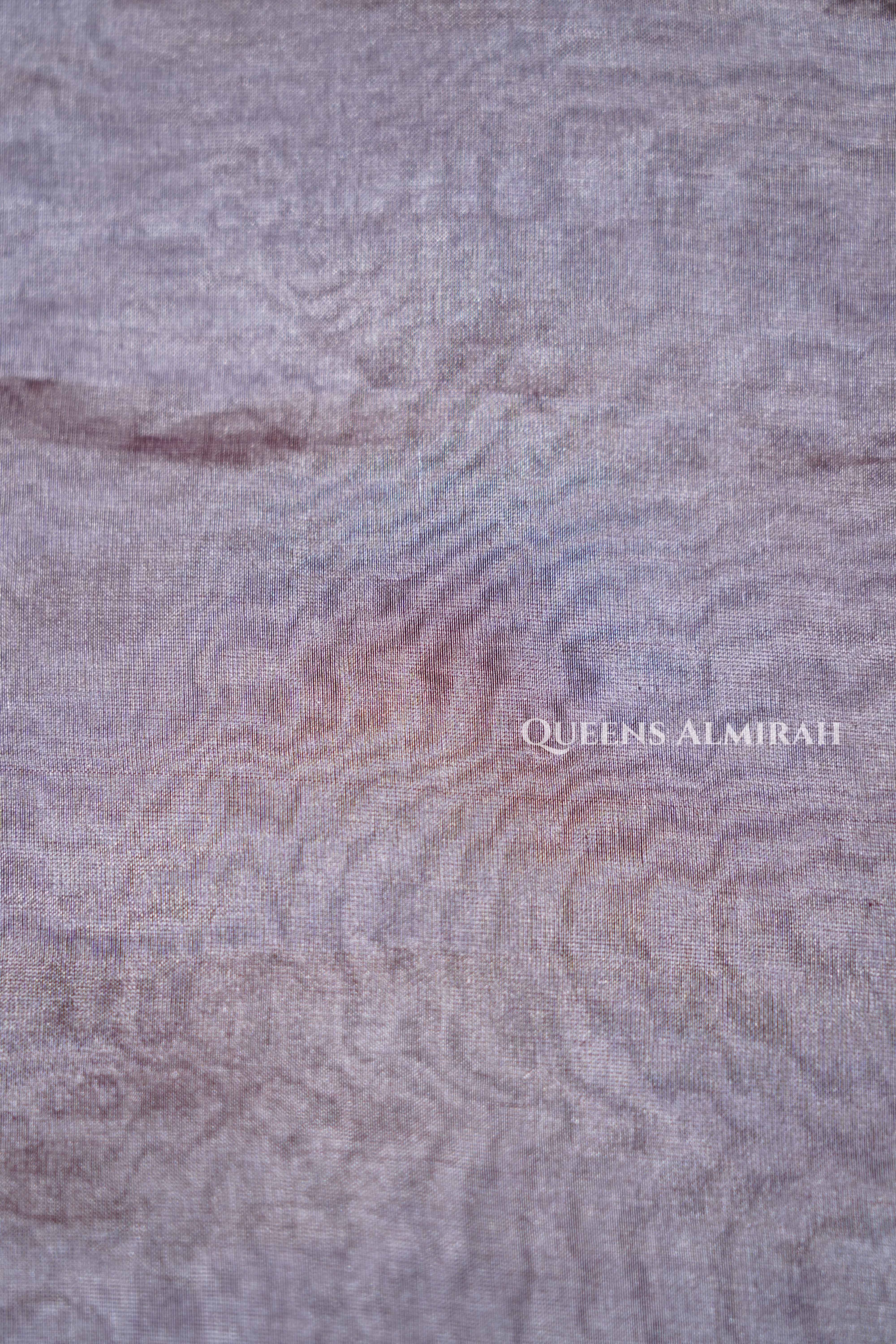 Sarpech Embroidery Banarasi Tissue Saree