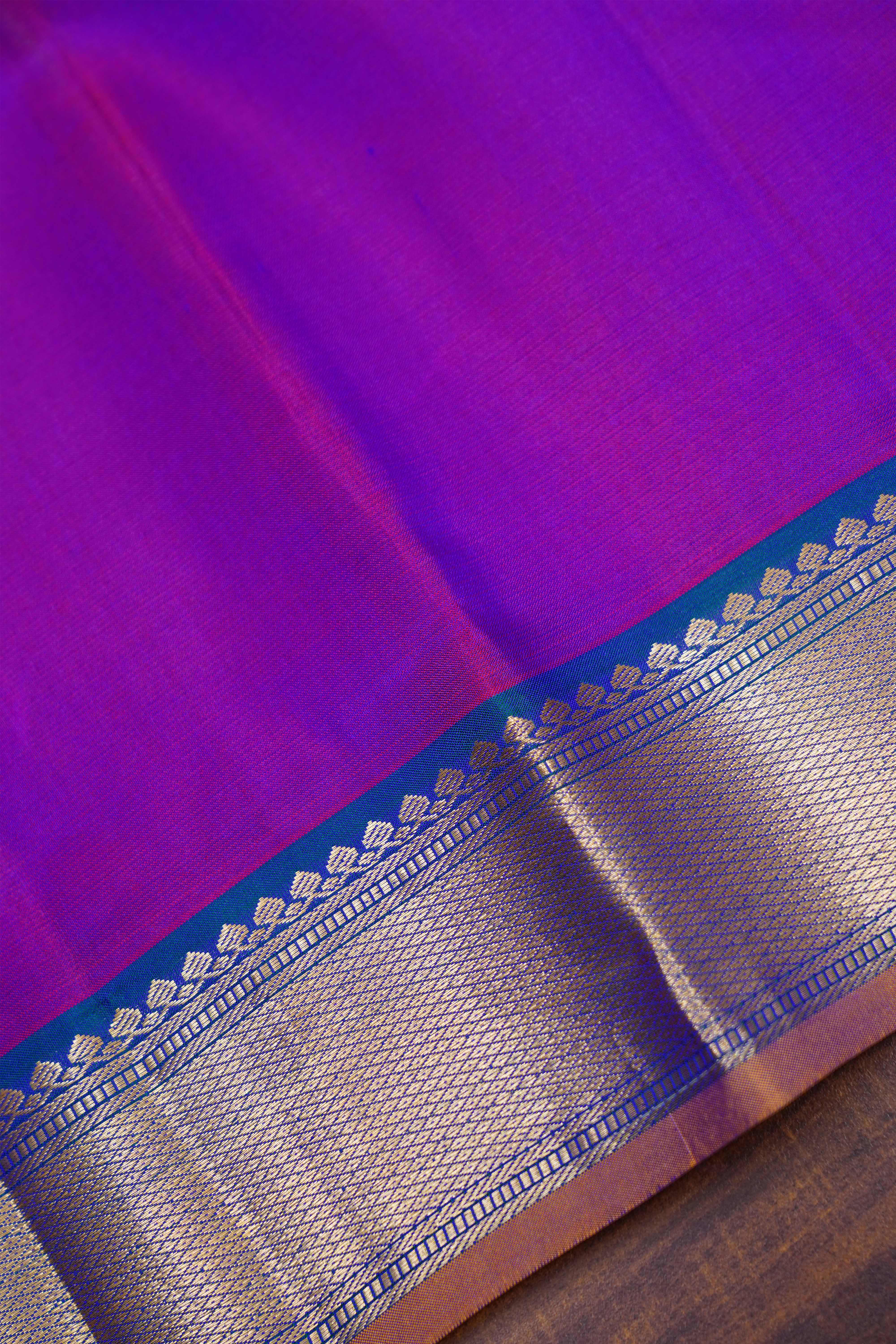Vadamalli Purple Pure Kanchivaram Silk Saree 1
