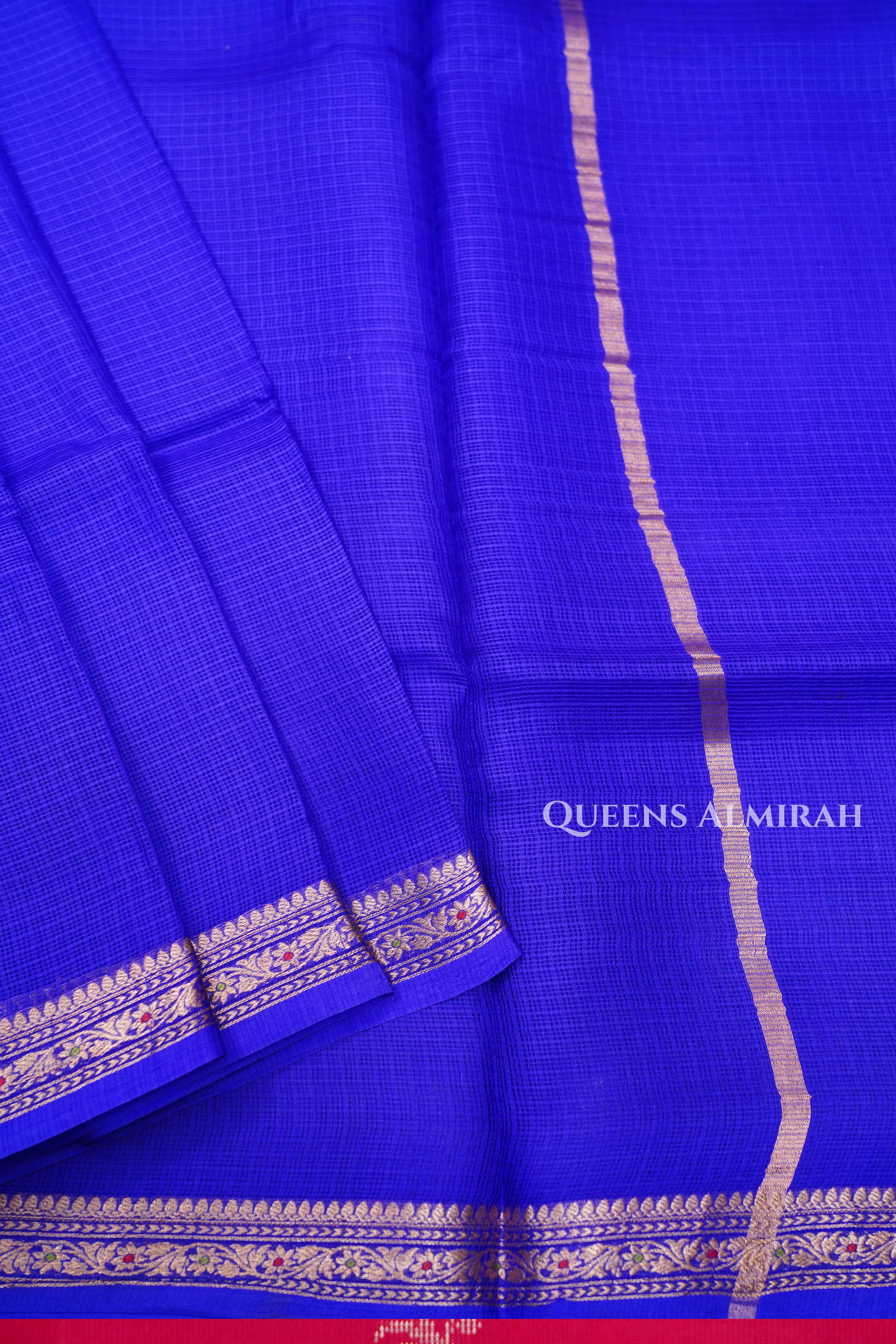 Indigo Pure Kota Silk Saree