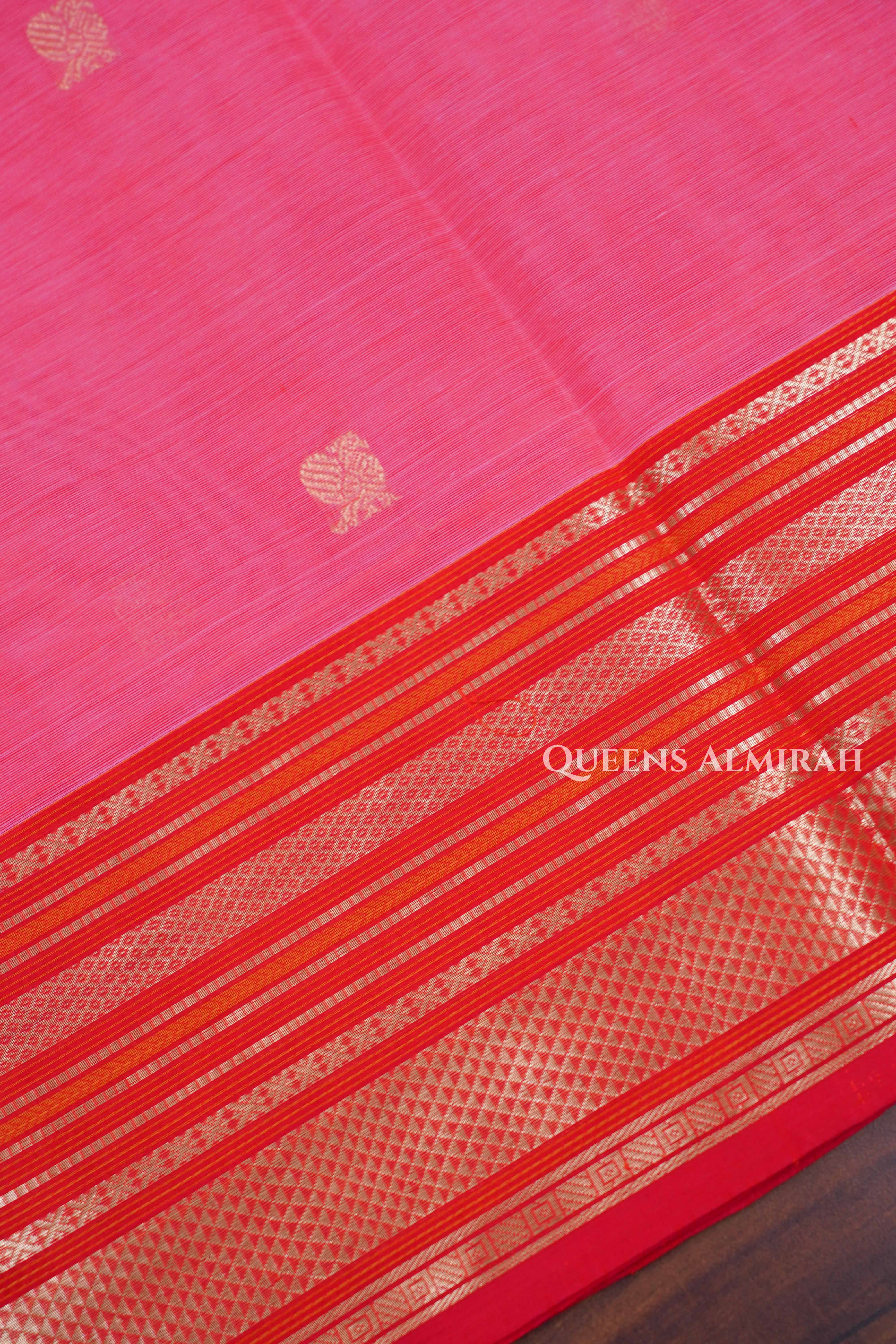 Warm Pink Karaikudi Chettinad Silk