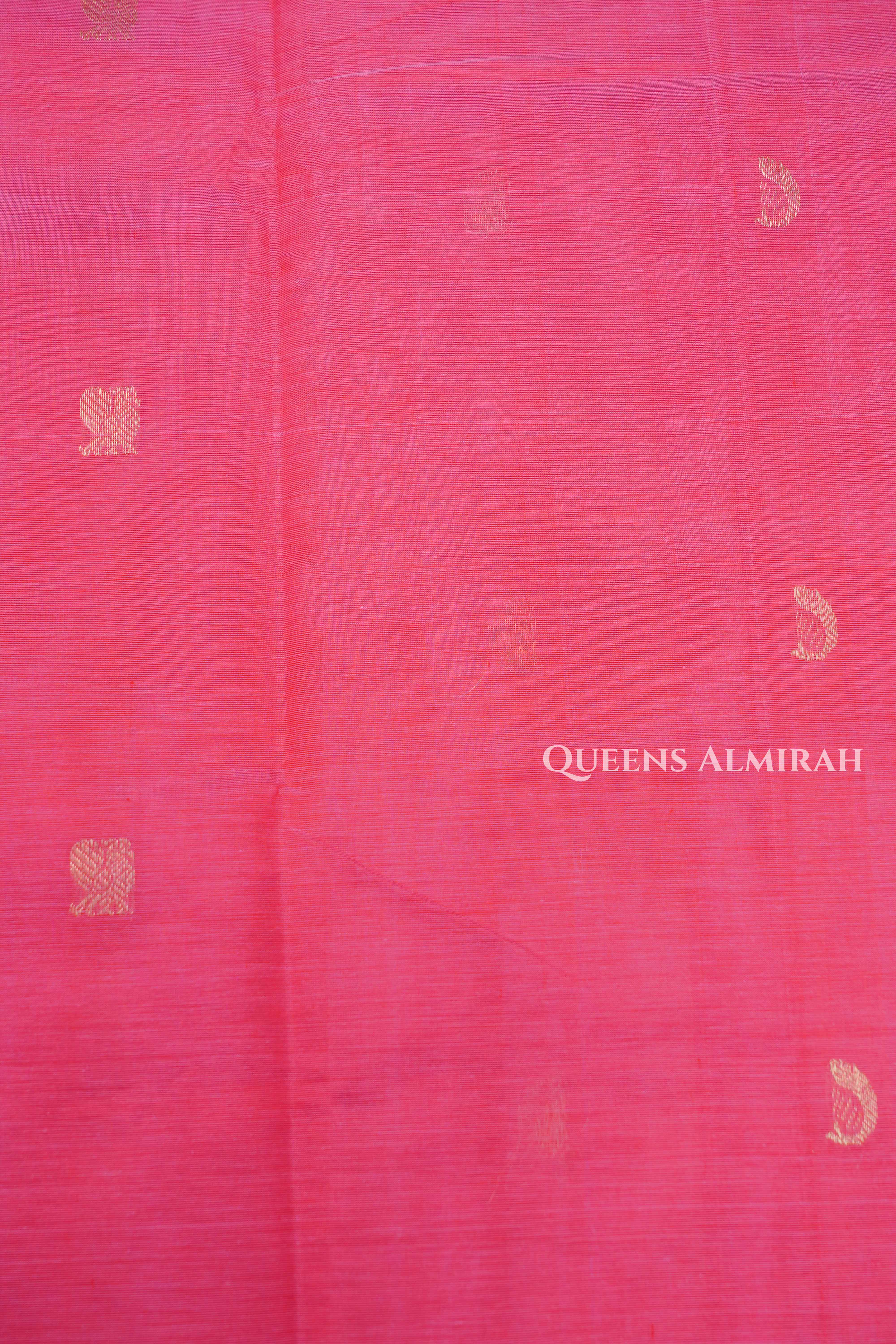 Warm Pink Karaikudi Chettinad Silk