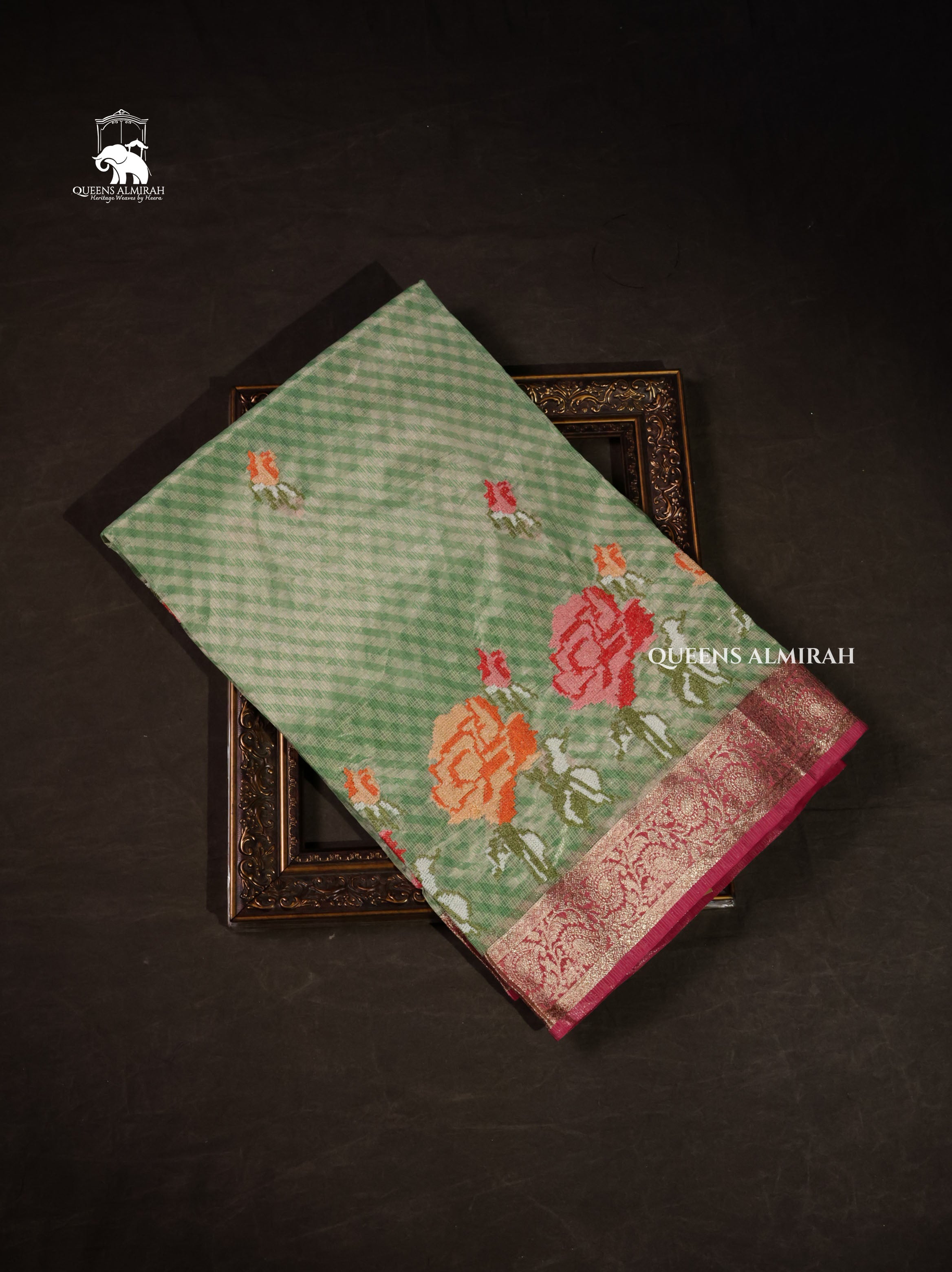 Light Green  Semi Kota Silk Cotton Saree