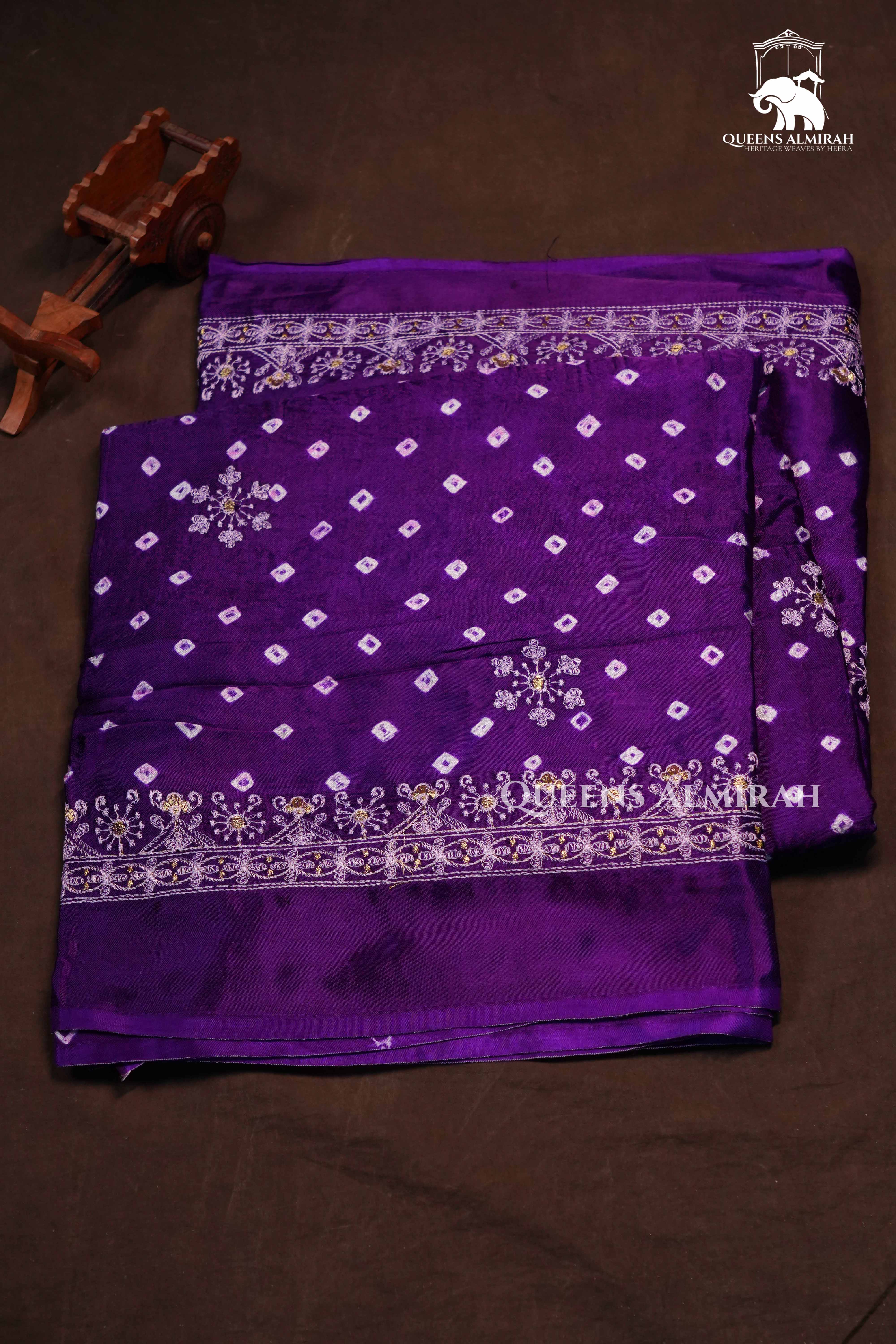Purple Modal Silk Saree