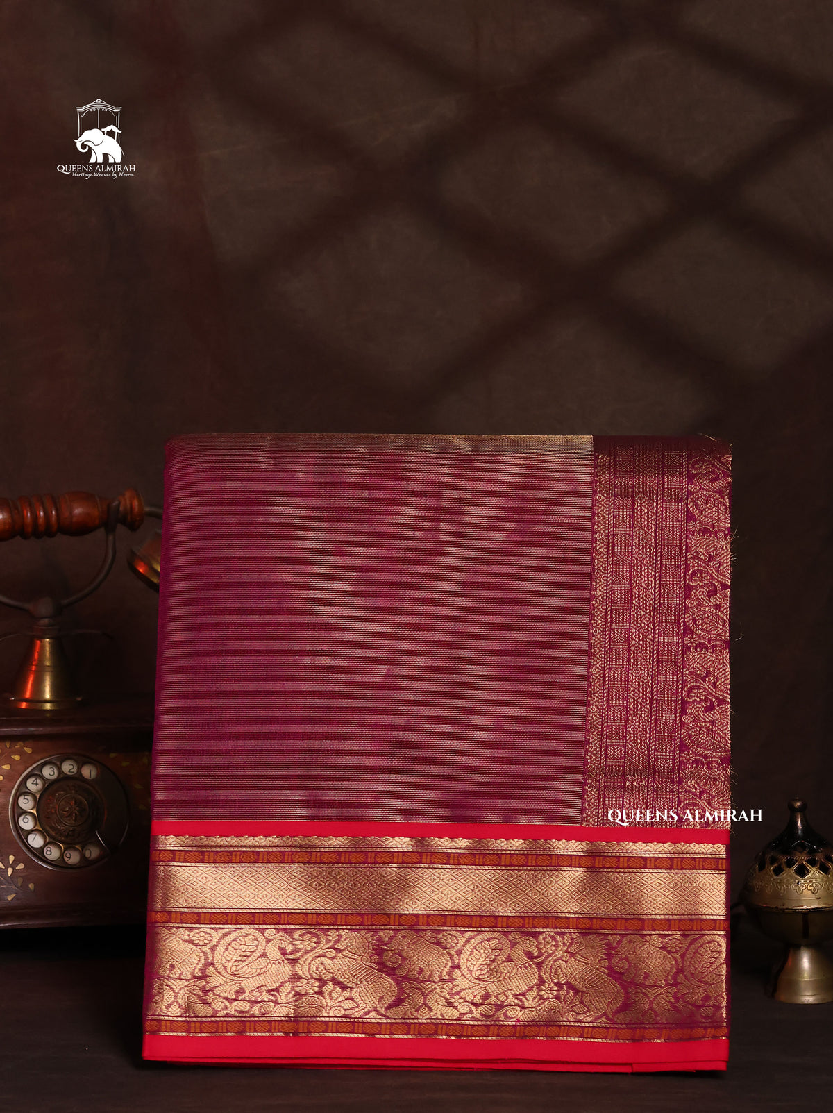 Purple Vairaooosi Chettinad Silk Cotton Saree
