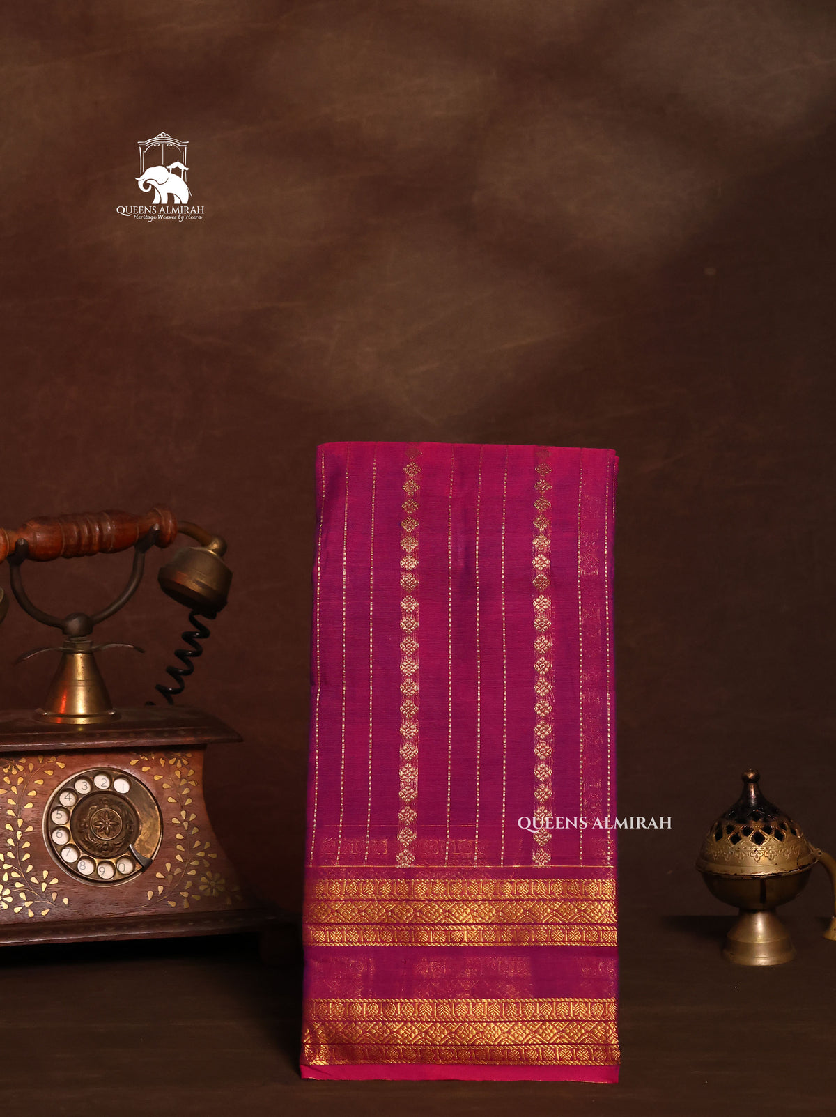 Rani Pink Kanchi Cotton Saree