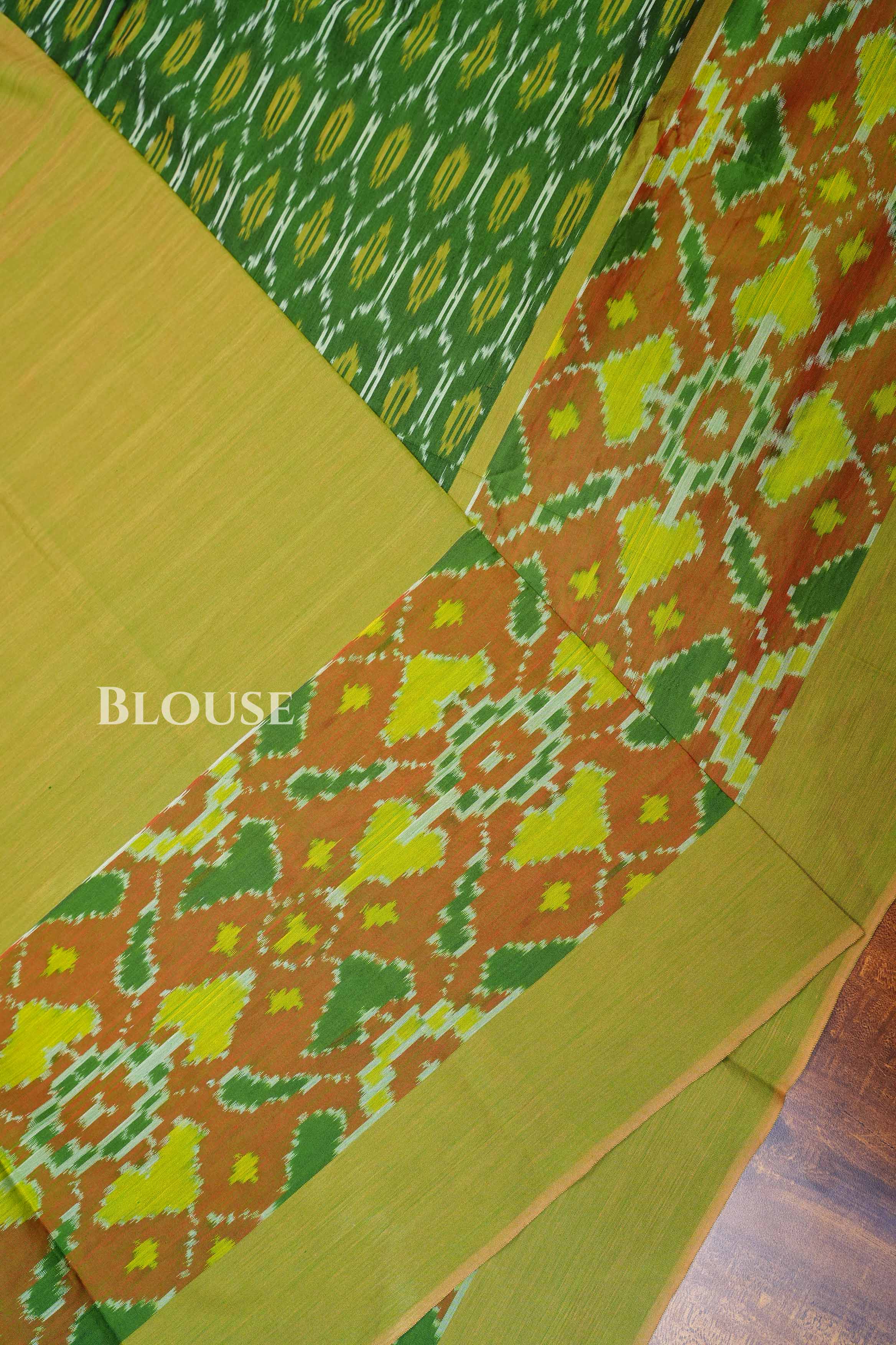 Green Budget Silk Cotton Saree
