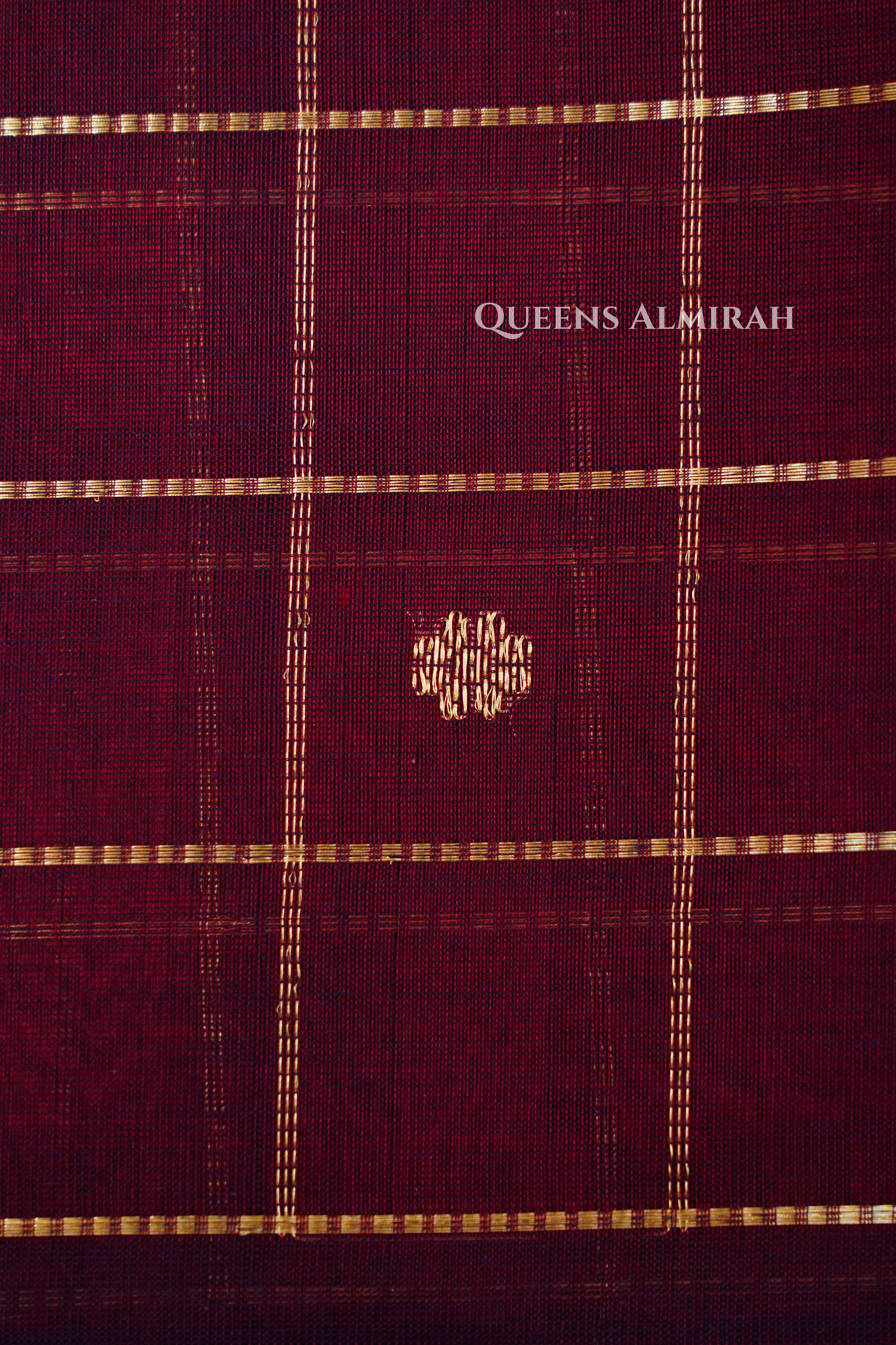 Wine Red Karaikudi Chettinad Silk Cotton Saree