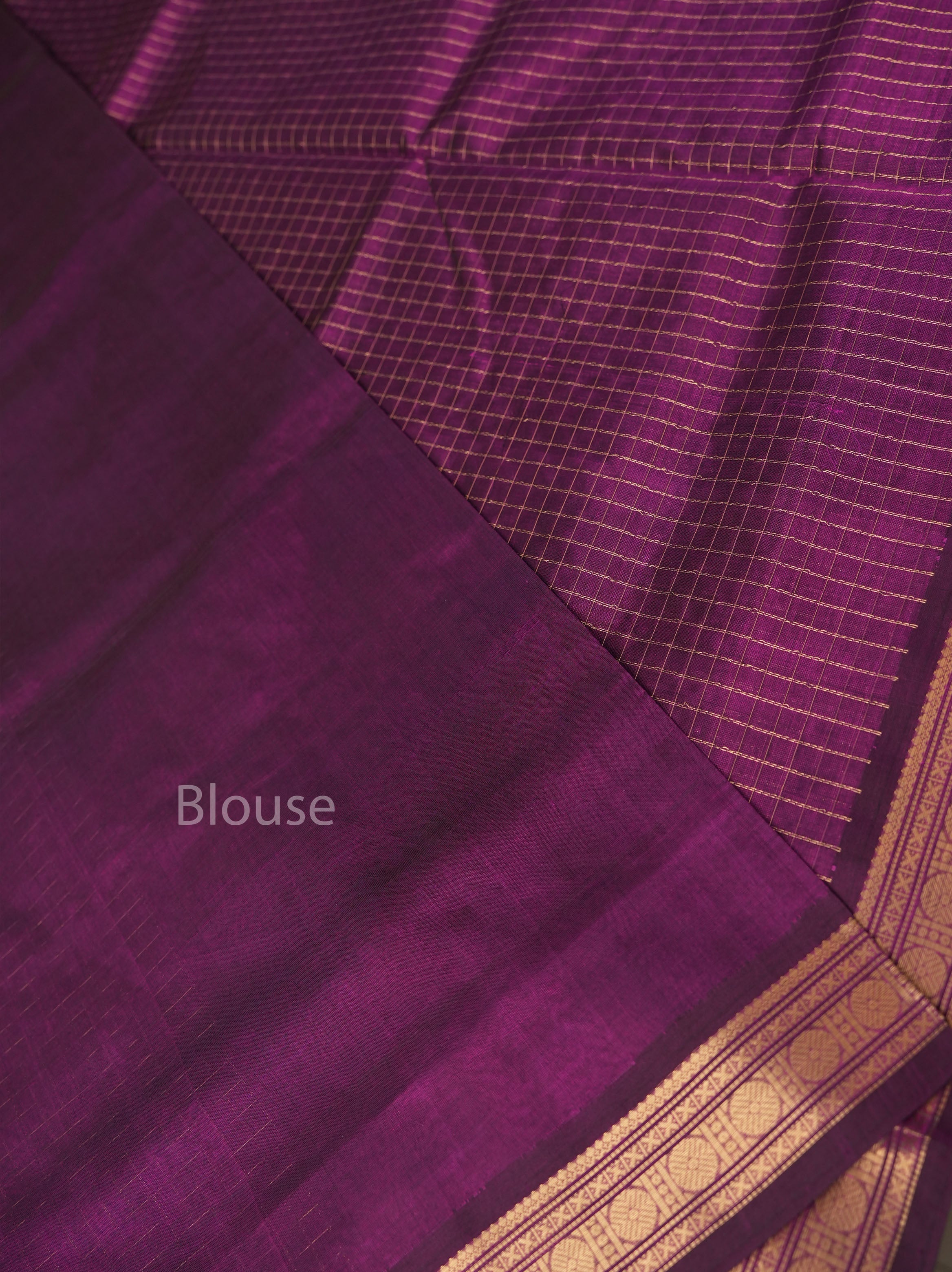 Purple Chettinad Silk Cotton Saree