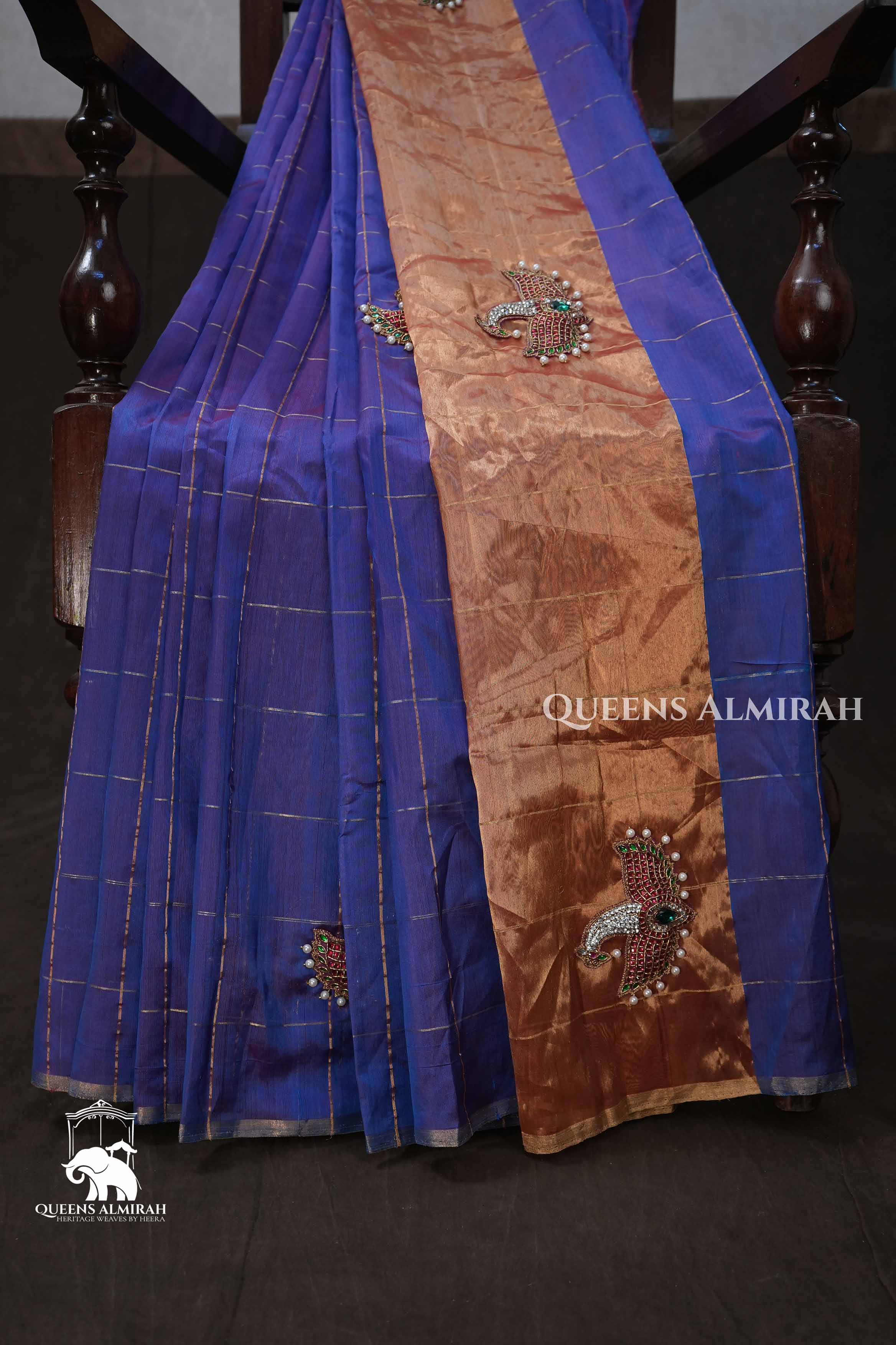 Maya Pakshi Designer Pure Chanderi Silk Saree