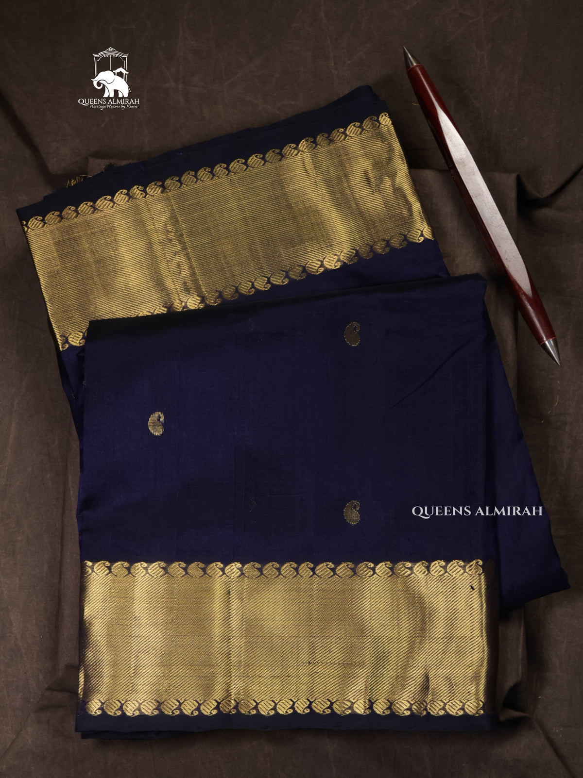 Violet Pure Silk Cotton Saree