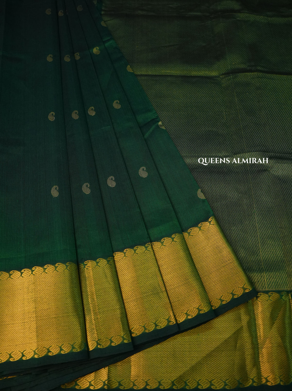 Green Pure Silk Cotton Saree