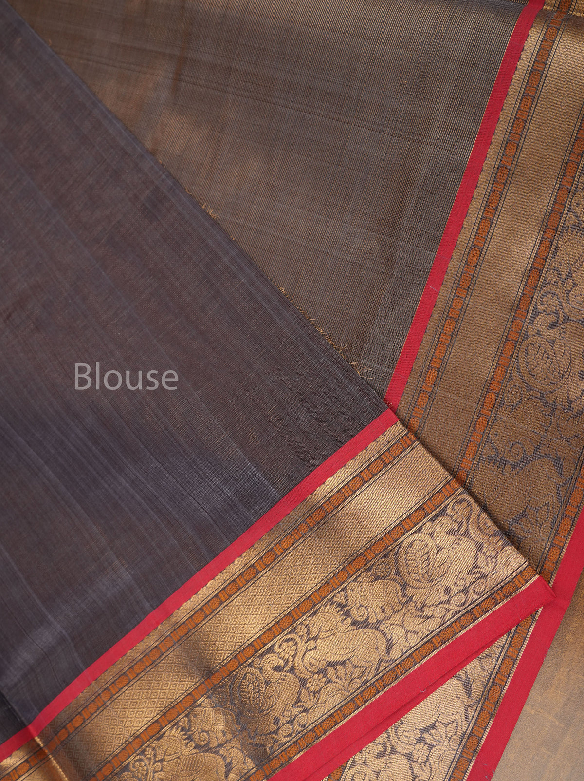 Grey Vairaooosi Chettinad Silk Cotton Saree