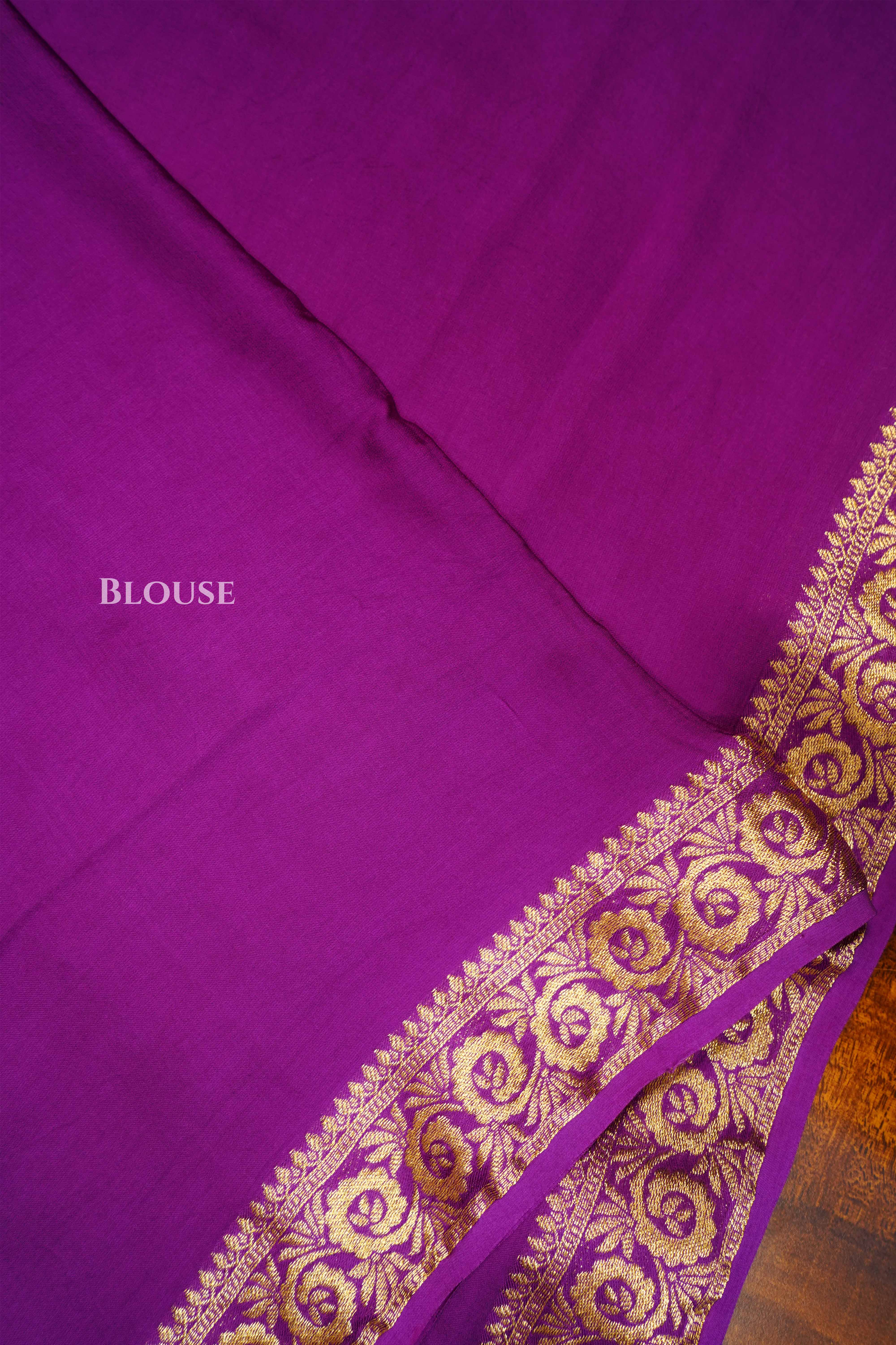 Purple Modal Silk Saree