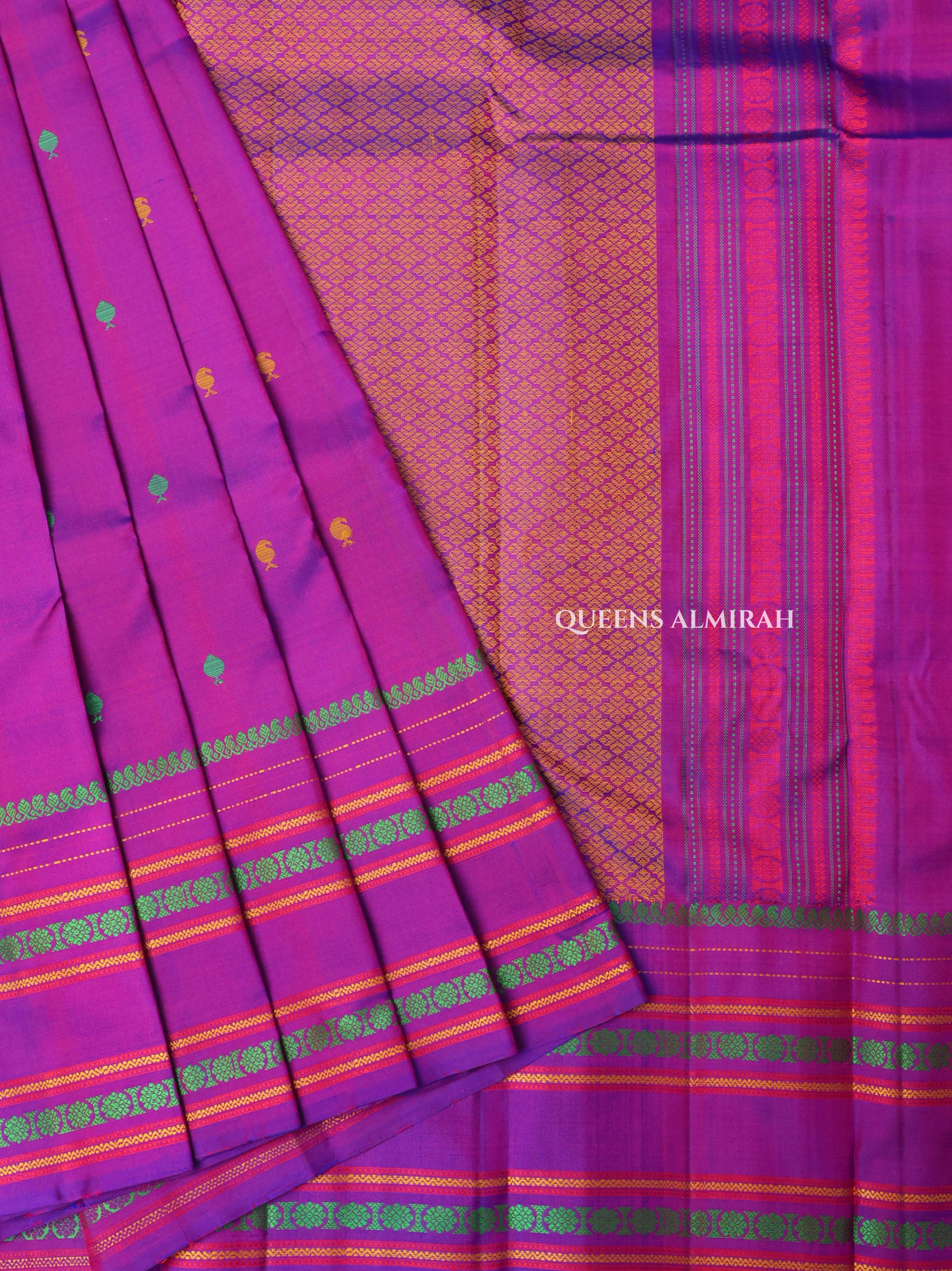 Purple Pure Kanchivaram Silk Saree