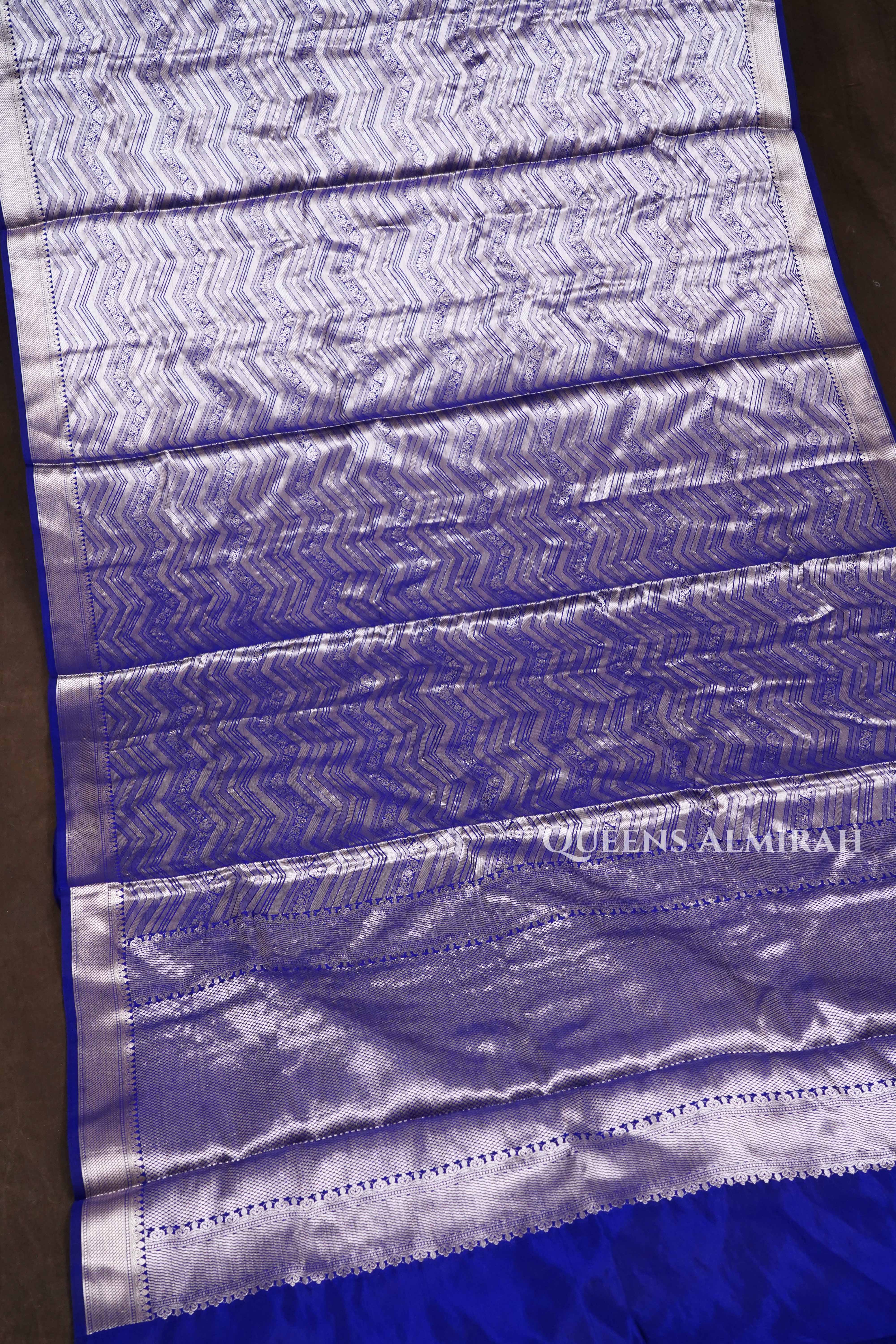Royal Blue Banarasi Silk Saree