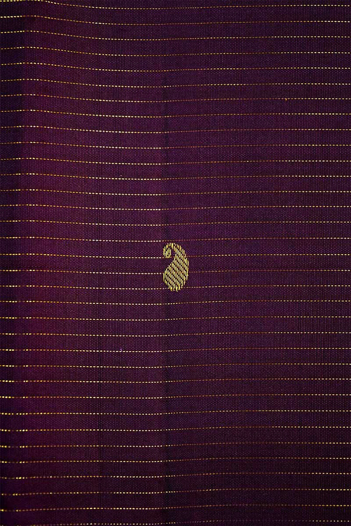 PURE KANCHIVARAM SILK - WINE VAIRA OOSI KANCHIVARAM SAREE - Queens Jewel Emporium