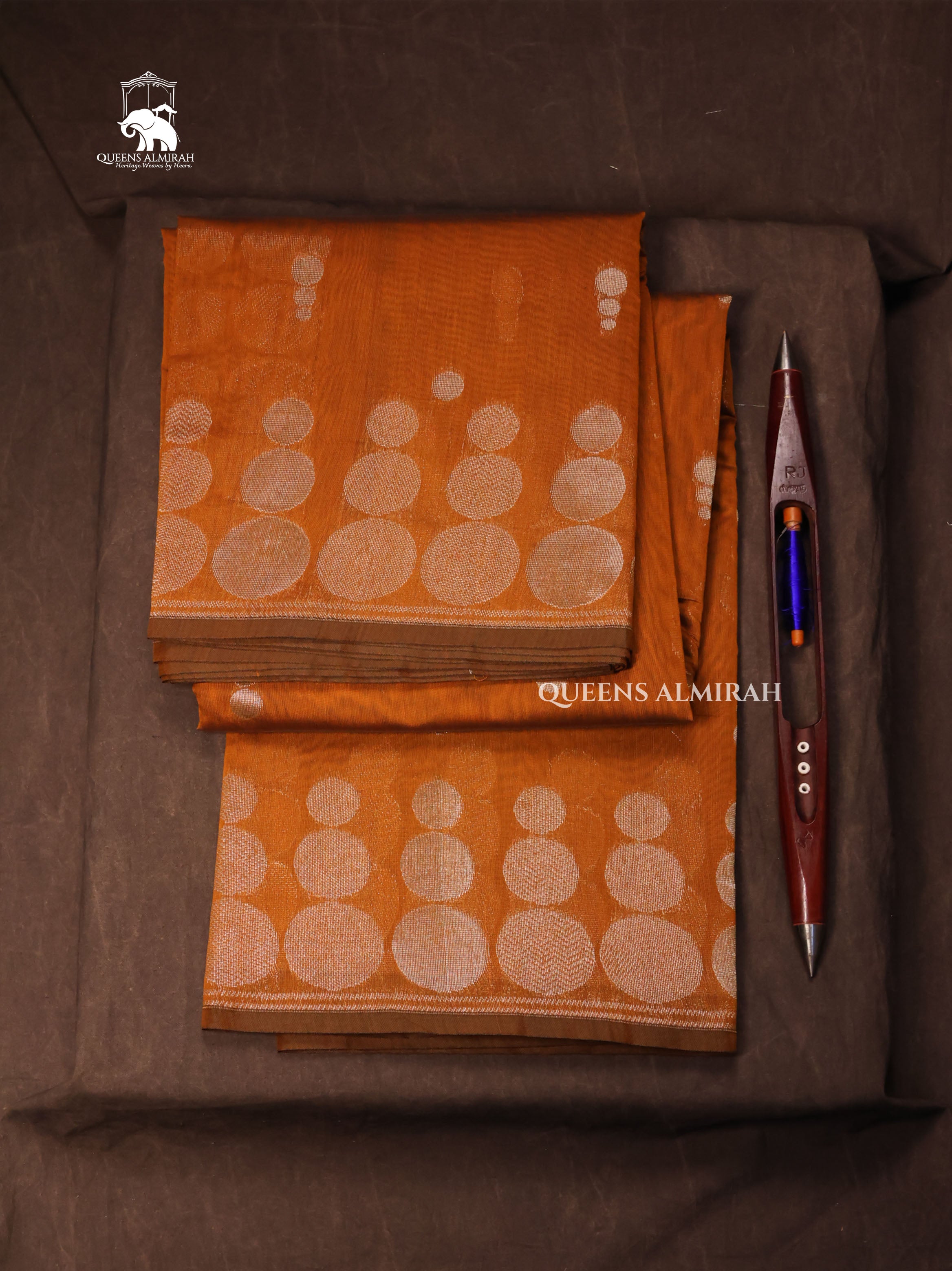 Mustard Yellow Semi Silk Cotton Saree