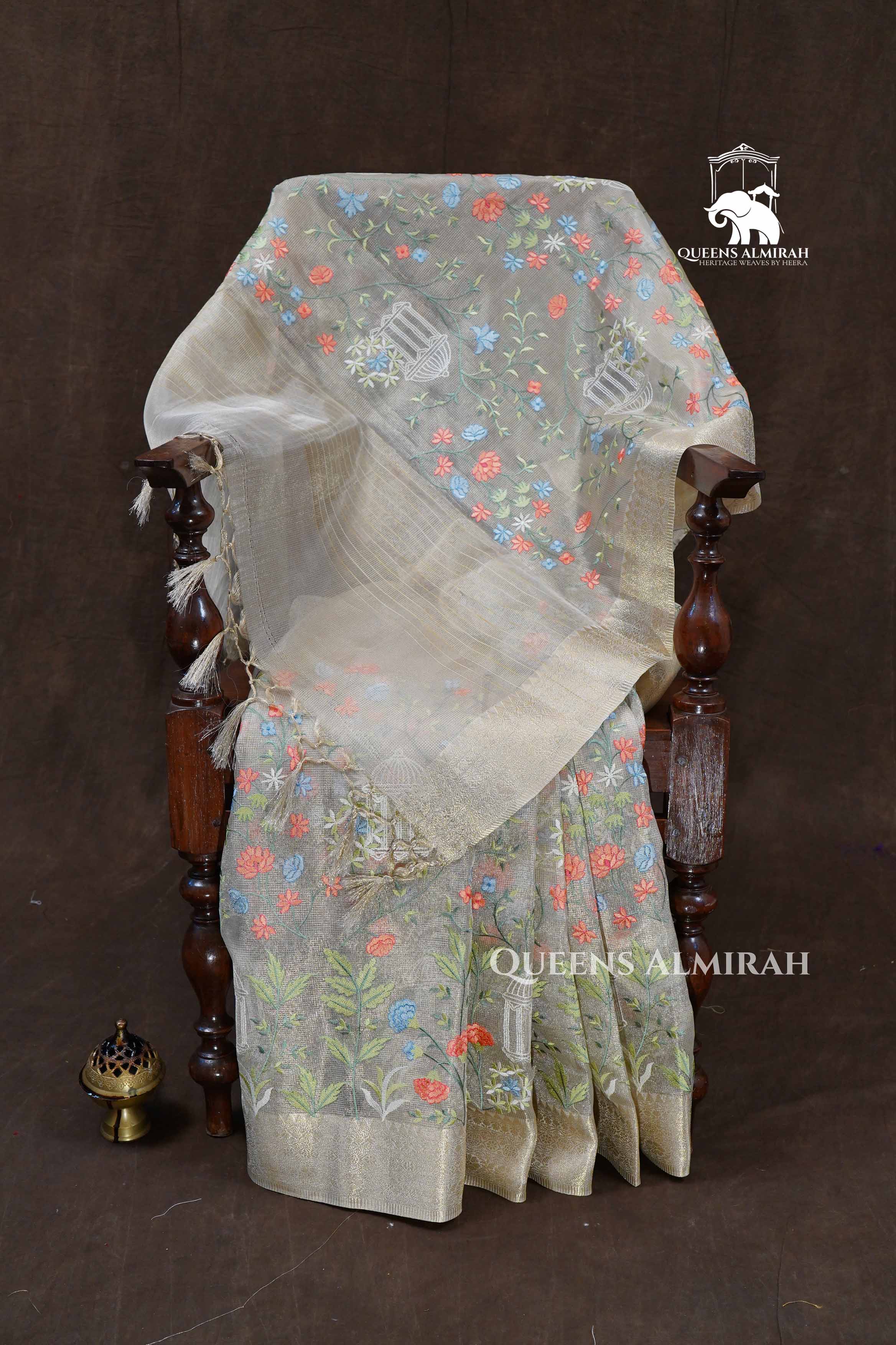 Pastel Green Semi Kota Silk Cotton Saree