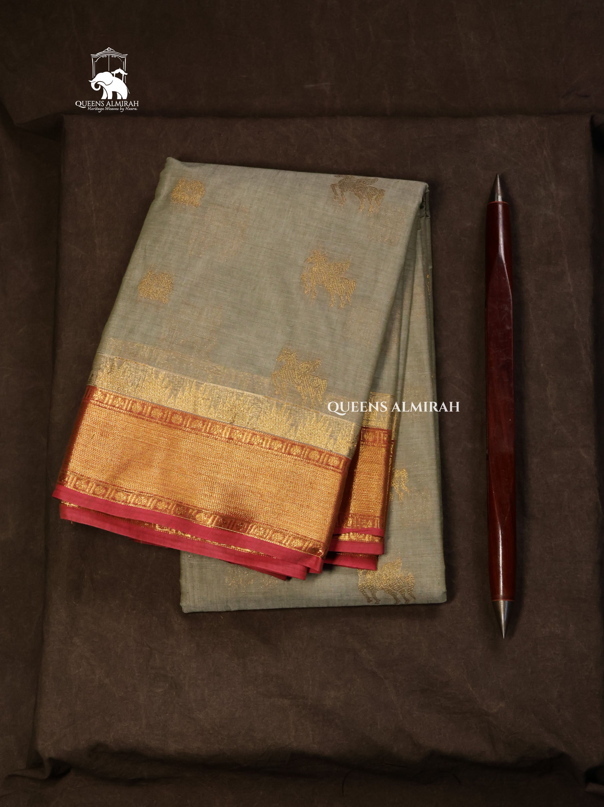 Pastel Green Kanchi Cotton Saree
