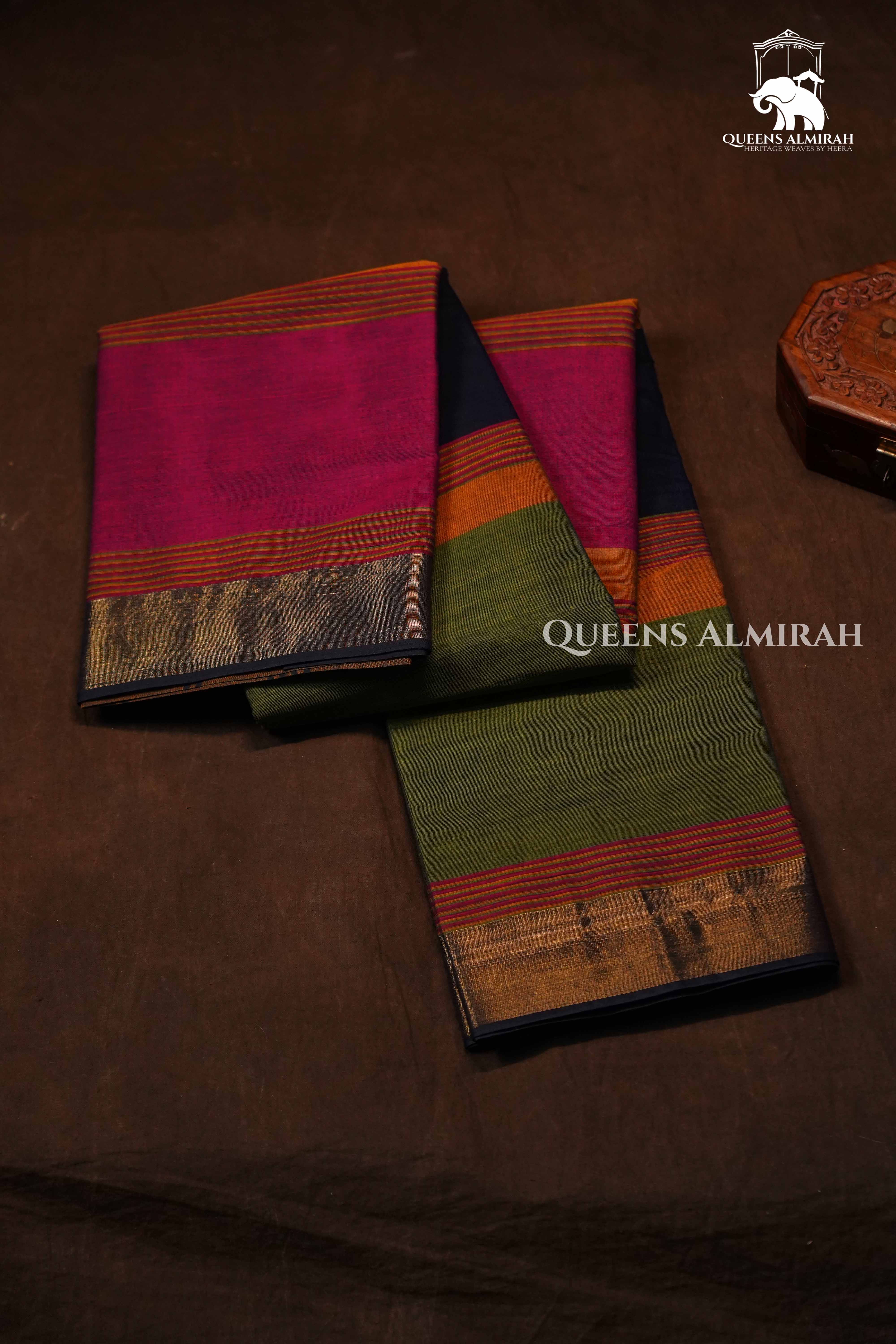 Multi Color Chettinad Cotton Saree