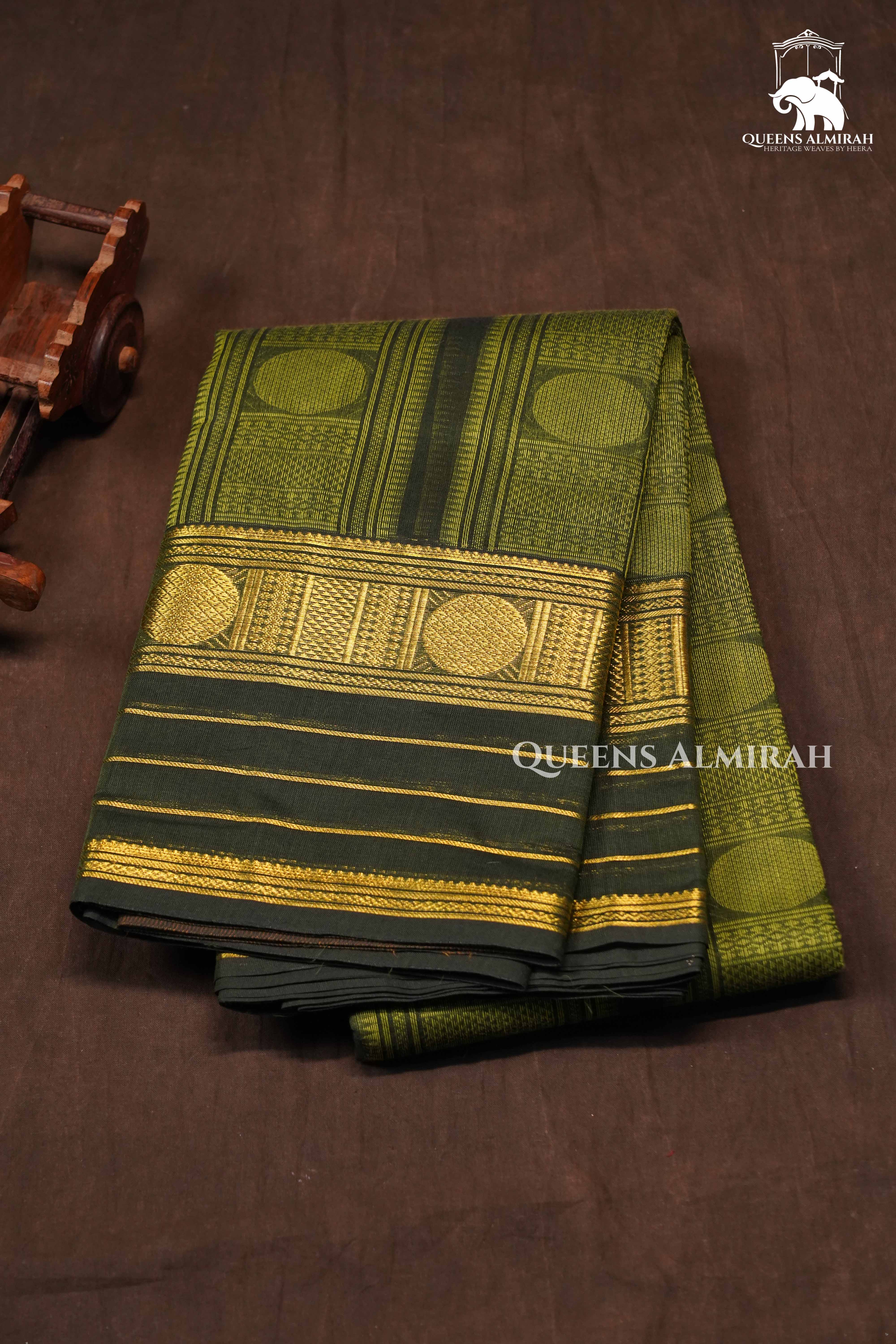 Green Chettinad Cotton Saree