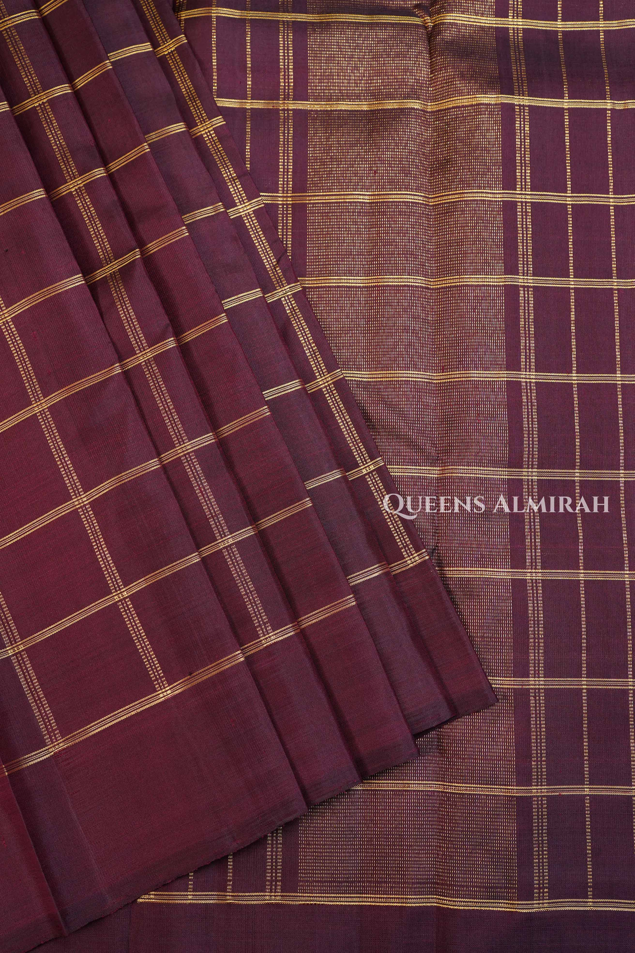 Coffee Podi Brown Pure Chettinad Silk Saree