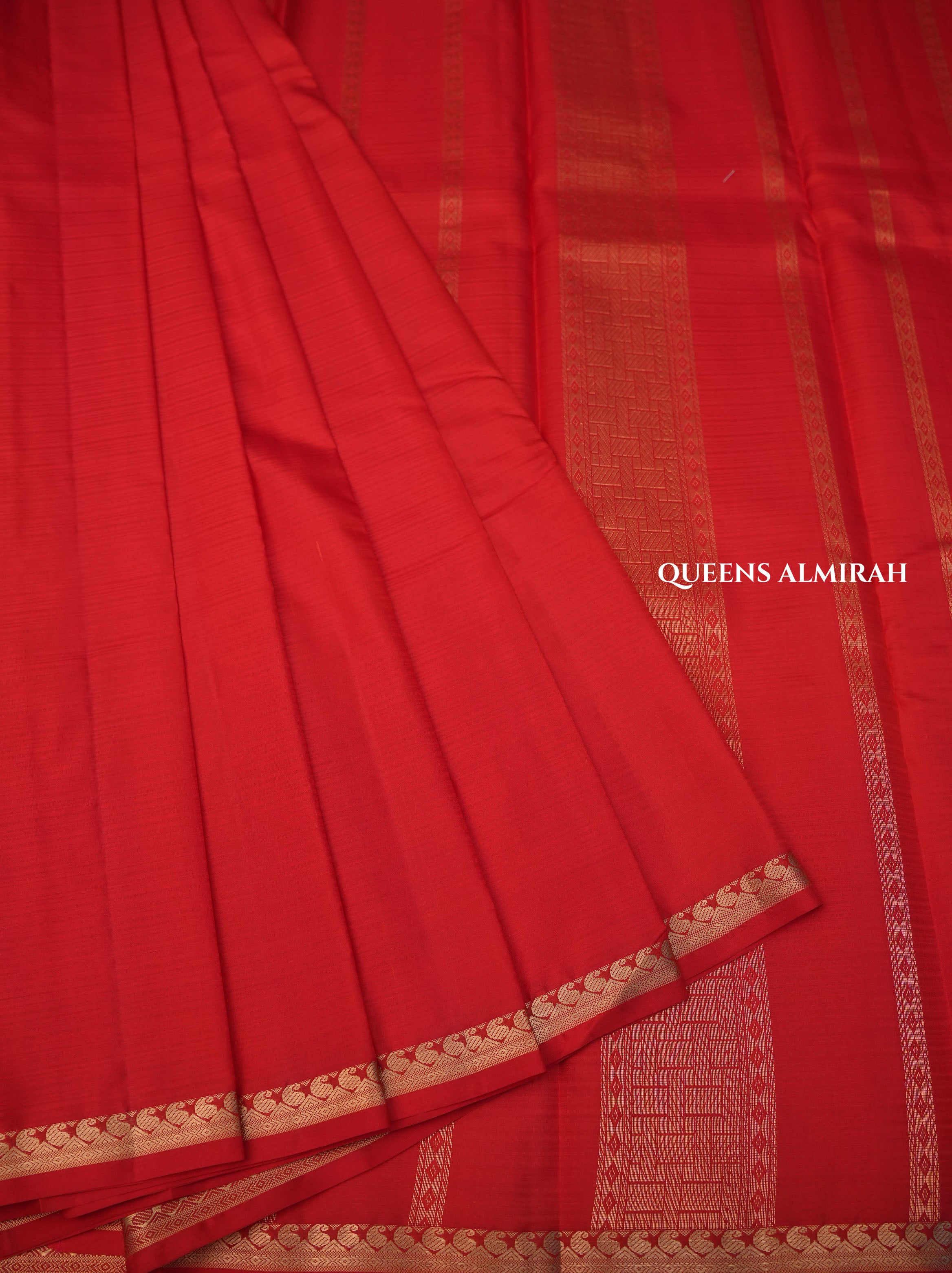 Red Pure Kanchivaram Silk Saree