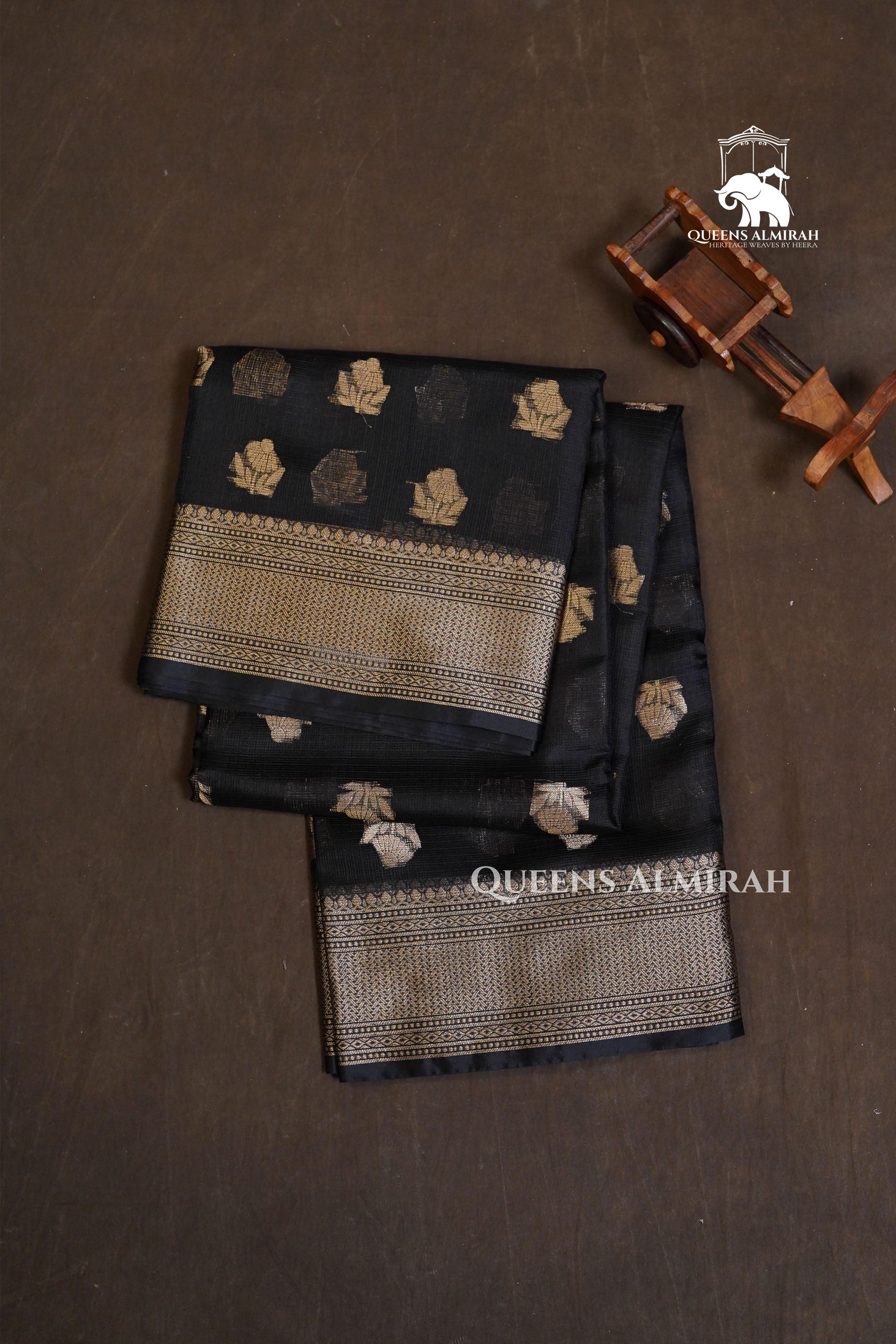 Black Pure Kota Silk Saree