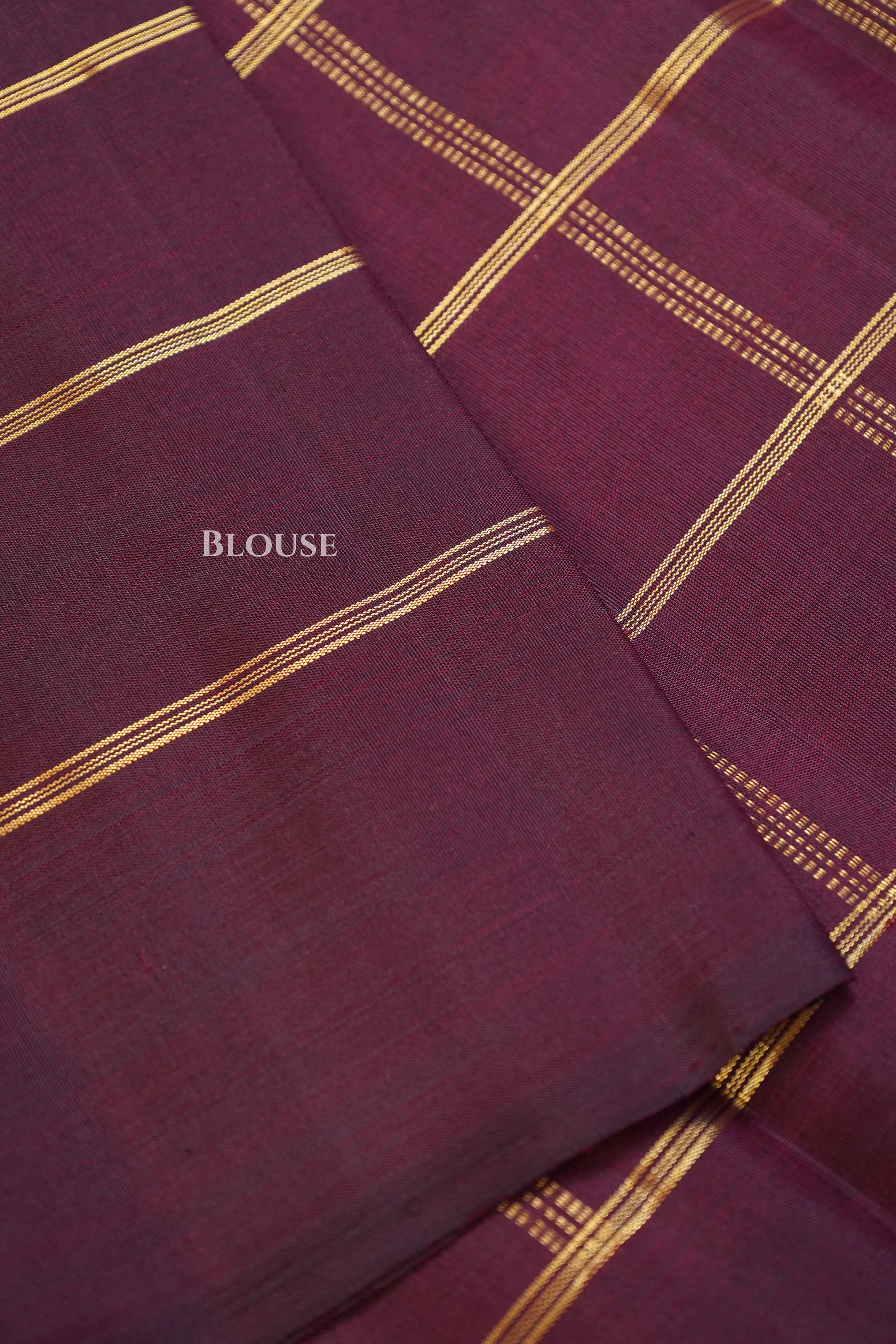 Coffee Podi Brown Pure Chettinad Silk Saree