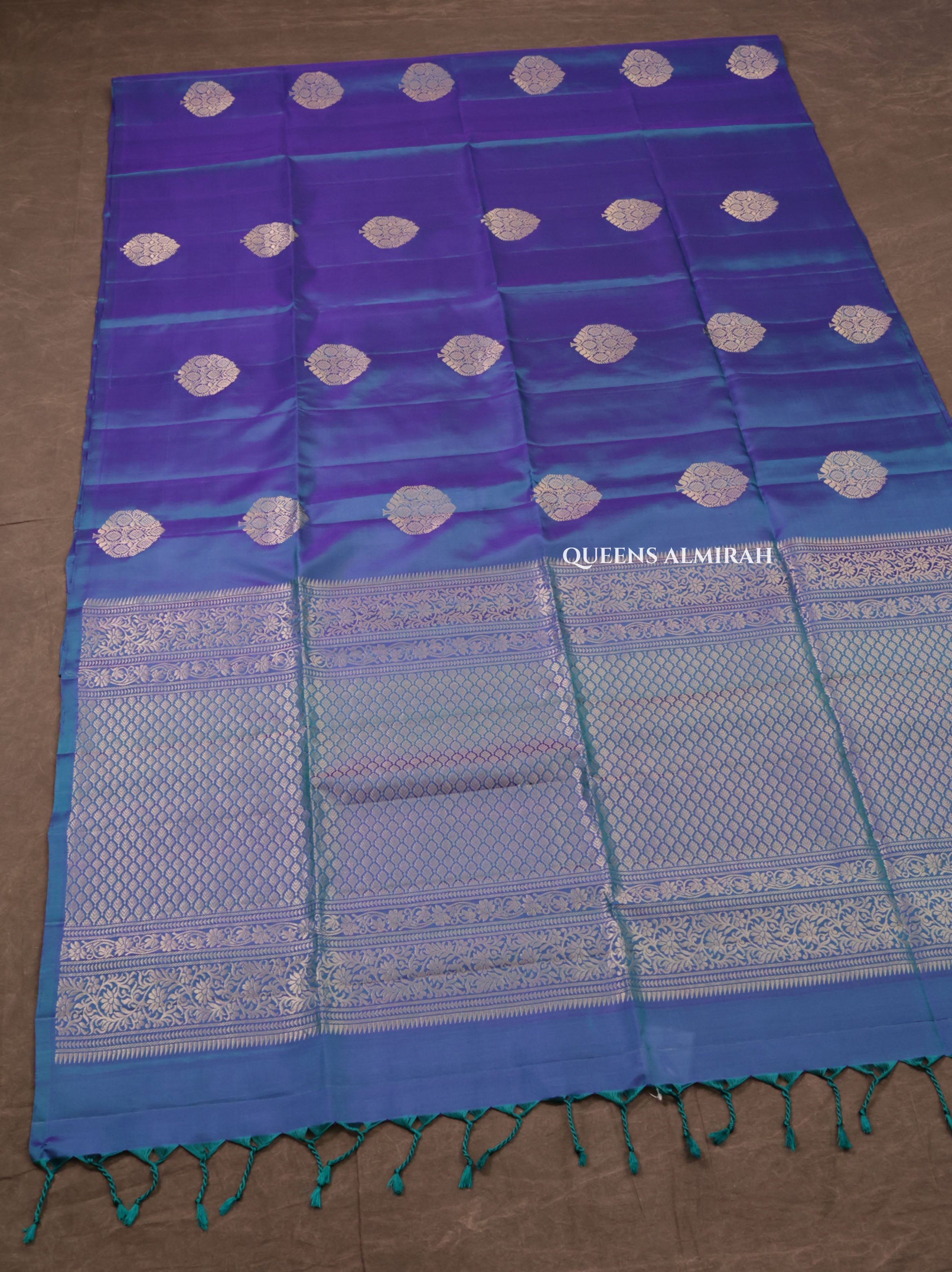 Blue Pure Soft Silk Saree