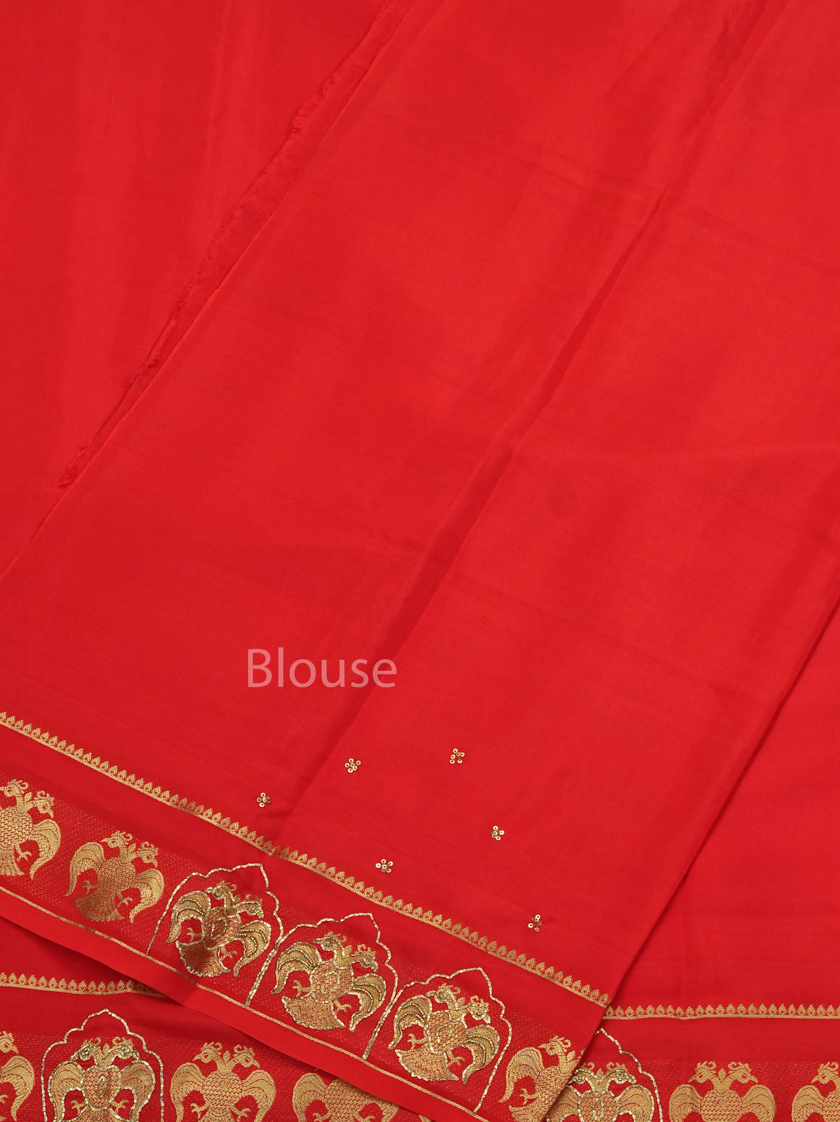 Red Designer Pure Mysore Silk Saree