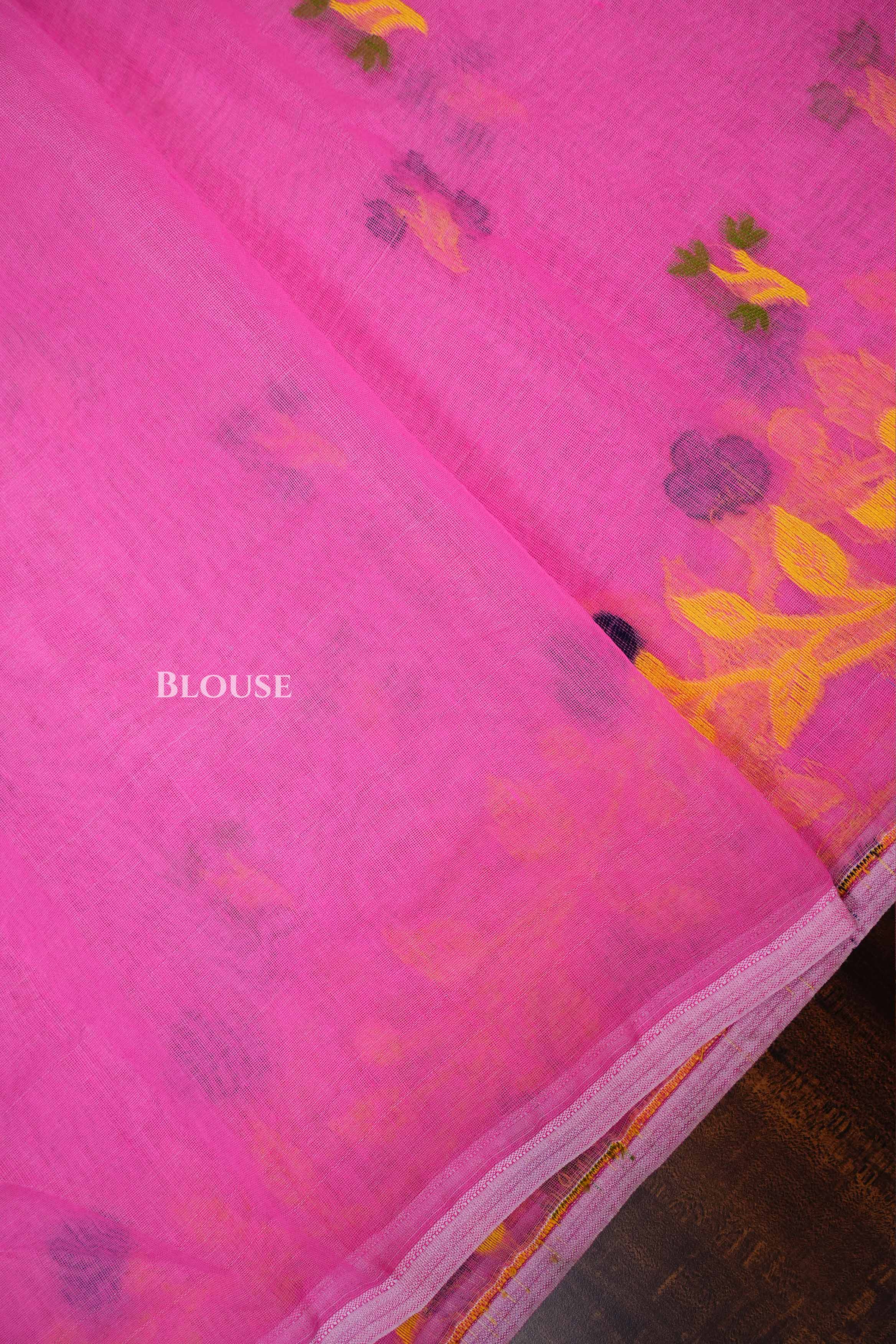 Pink Jamdani Cottoon Saree