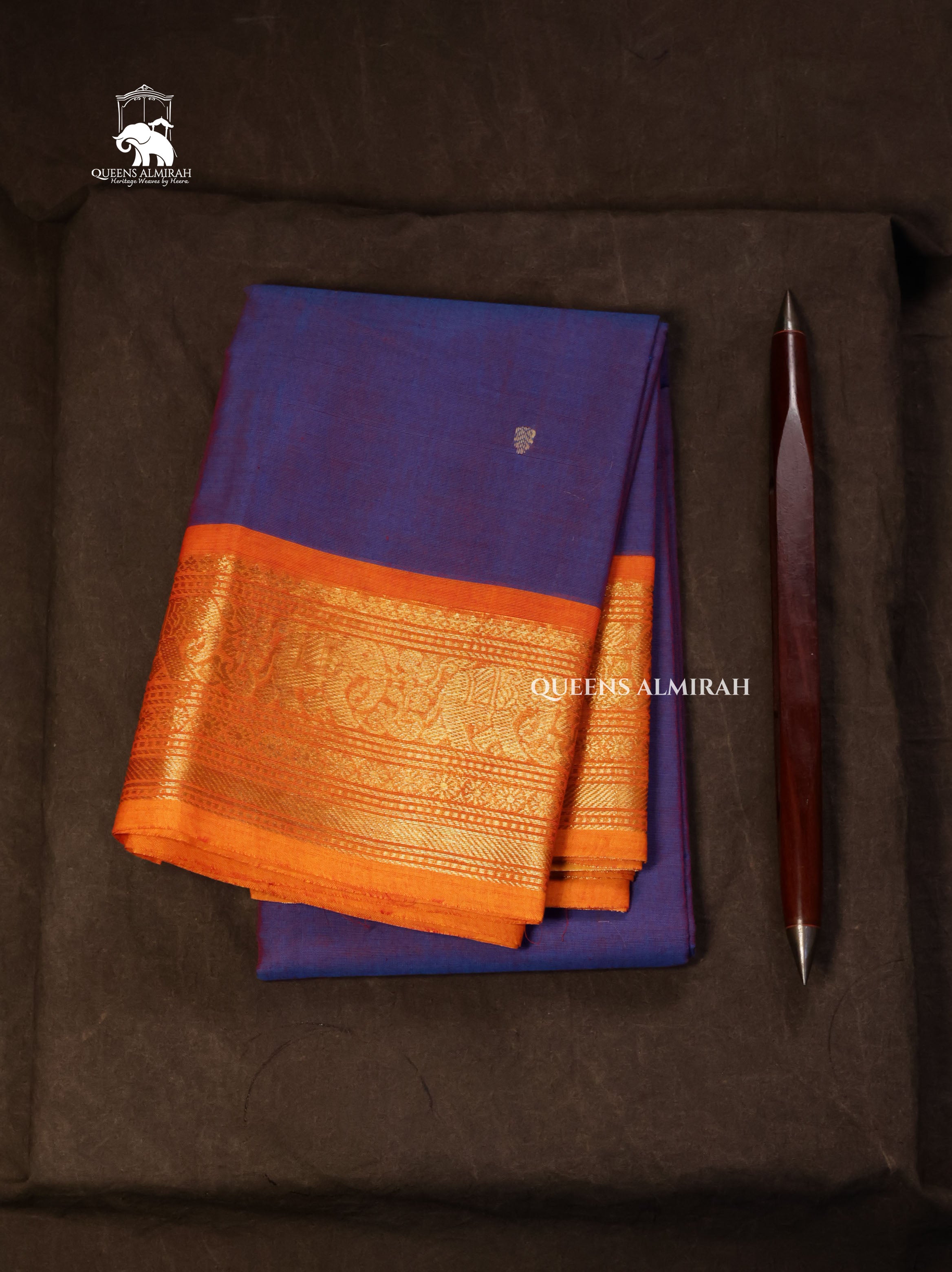 Lavender With Yellow Kanchi Cotton Saree