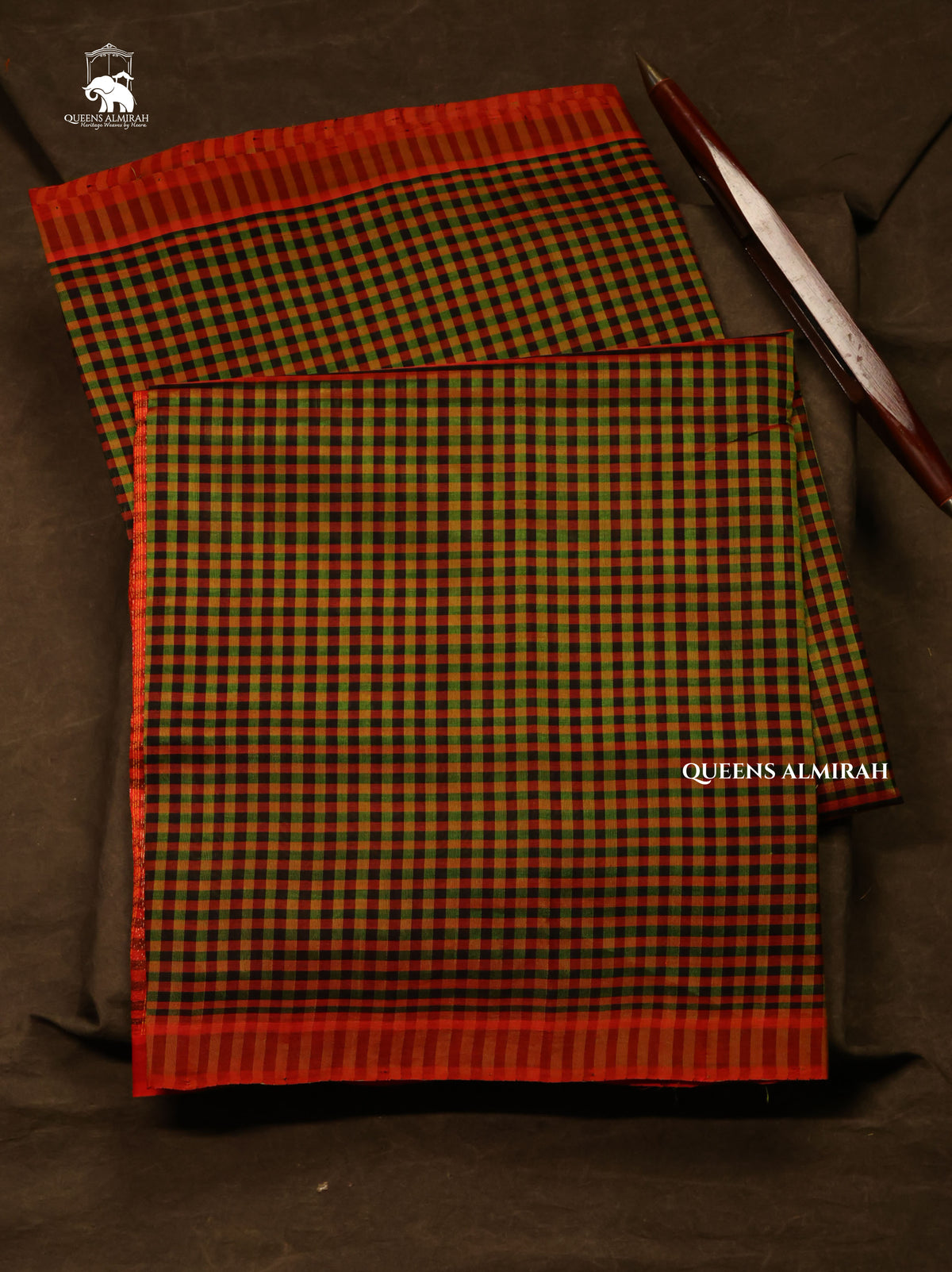 Multi Color Kattam Pure Silk Cotton Saree