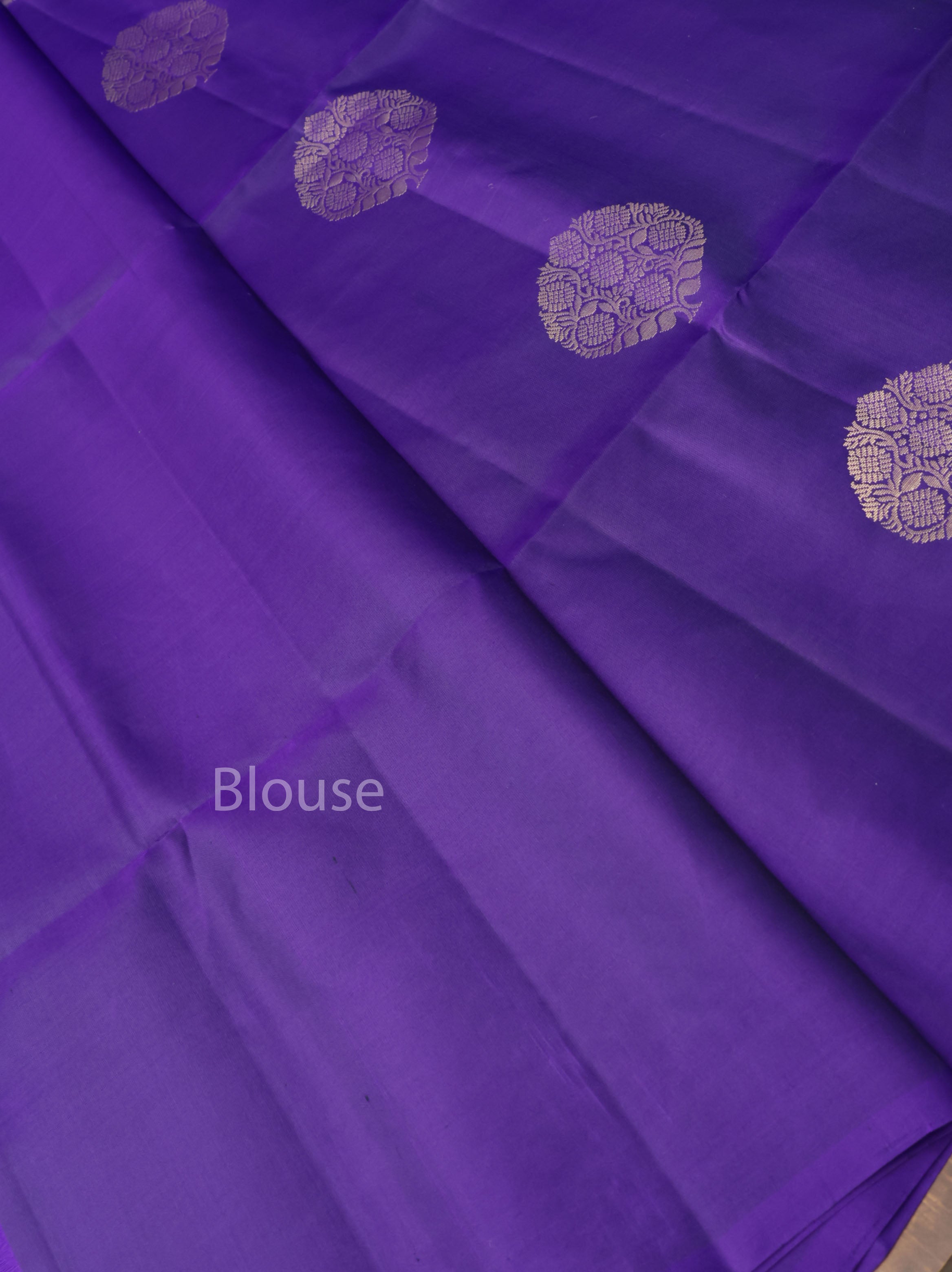 Violet Pure Soft Silk Saree