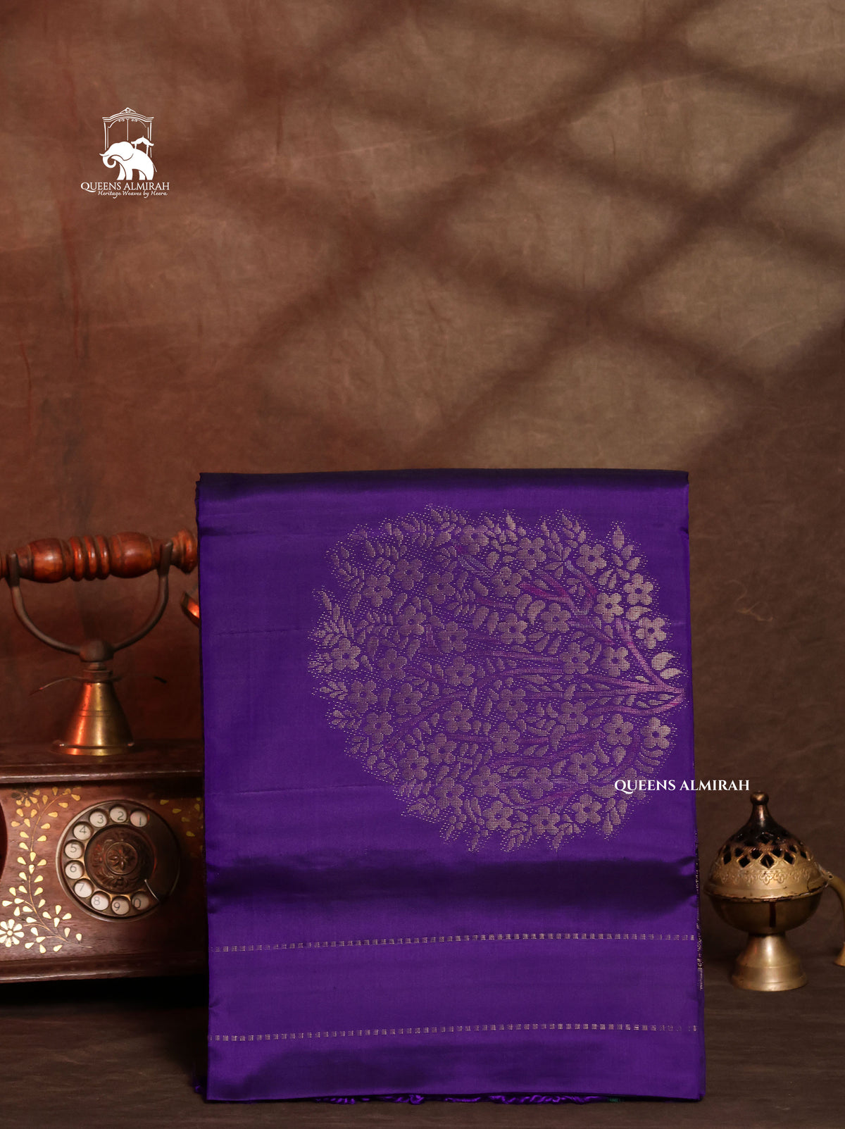 Violet Pure Soft Silk Saree