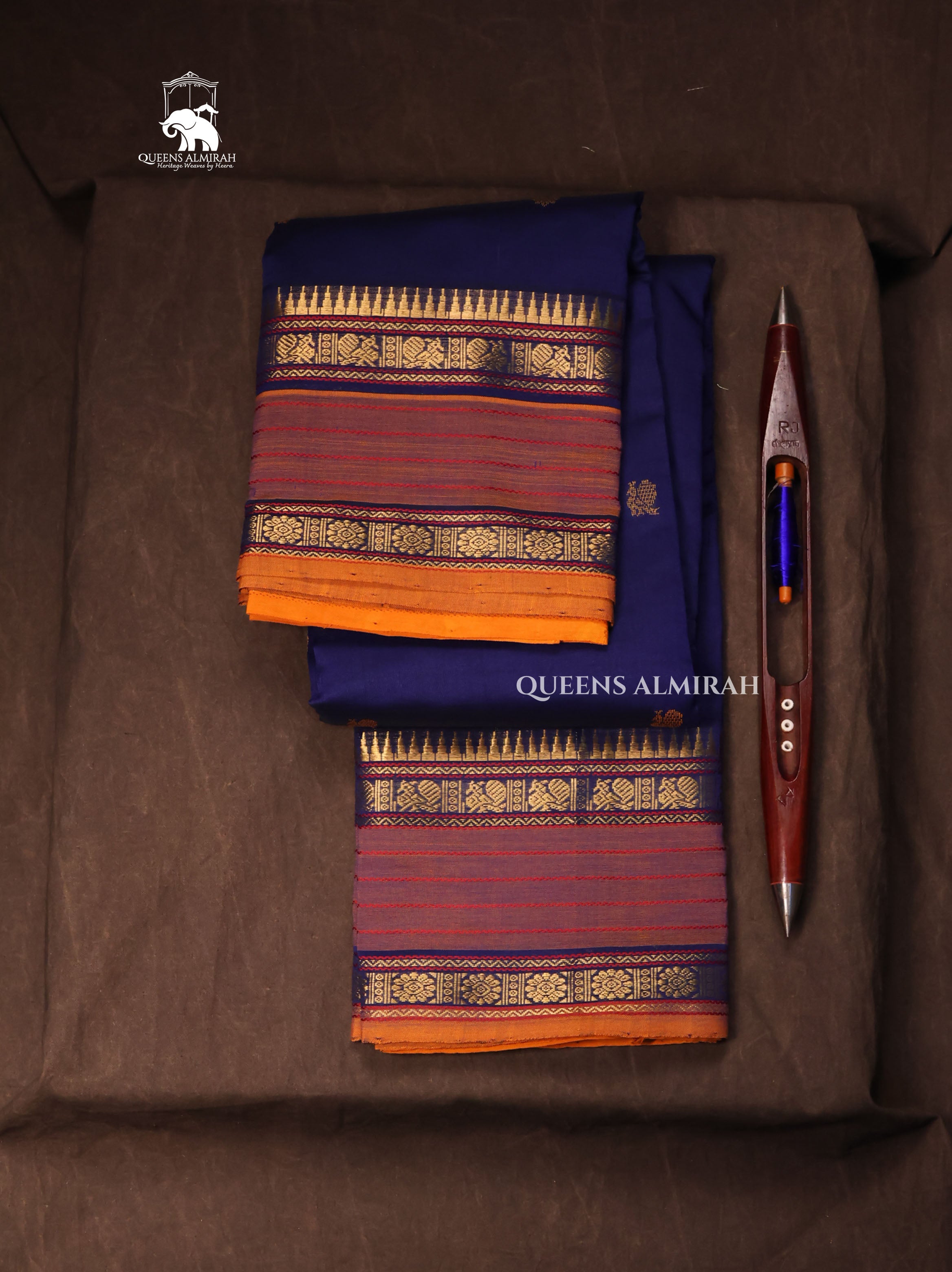 Navy Blue Budget Silk Cotton Saree