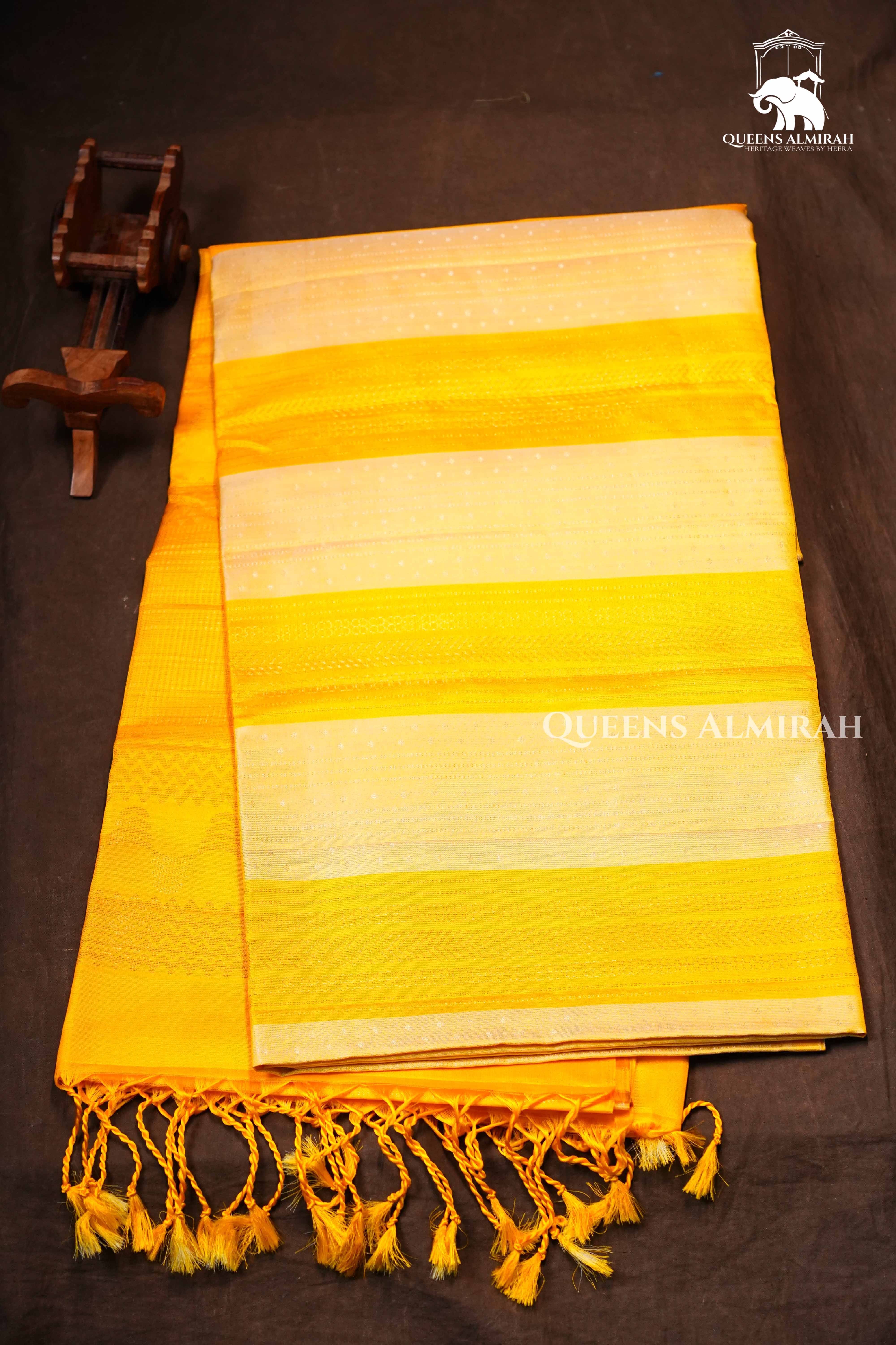 Mango Yellow Pure Soft Silk Saree