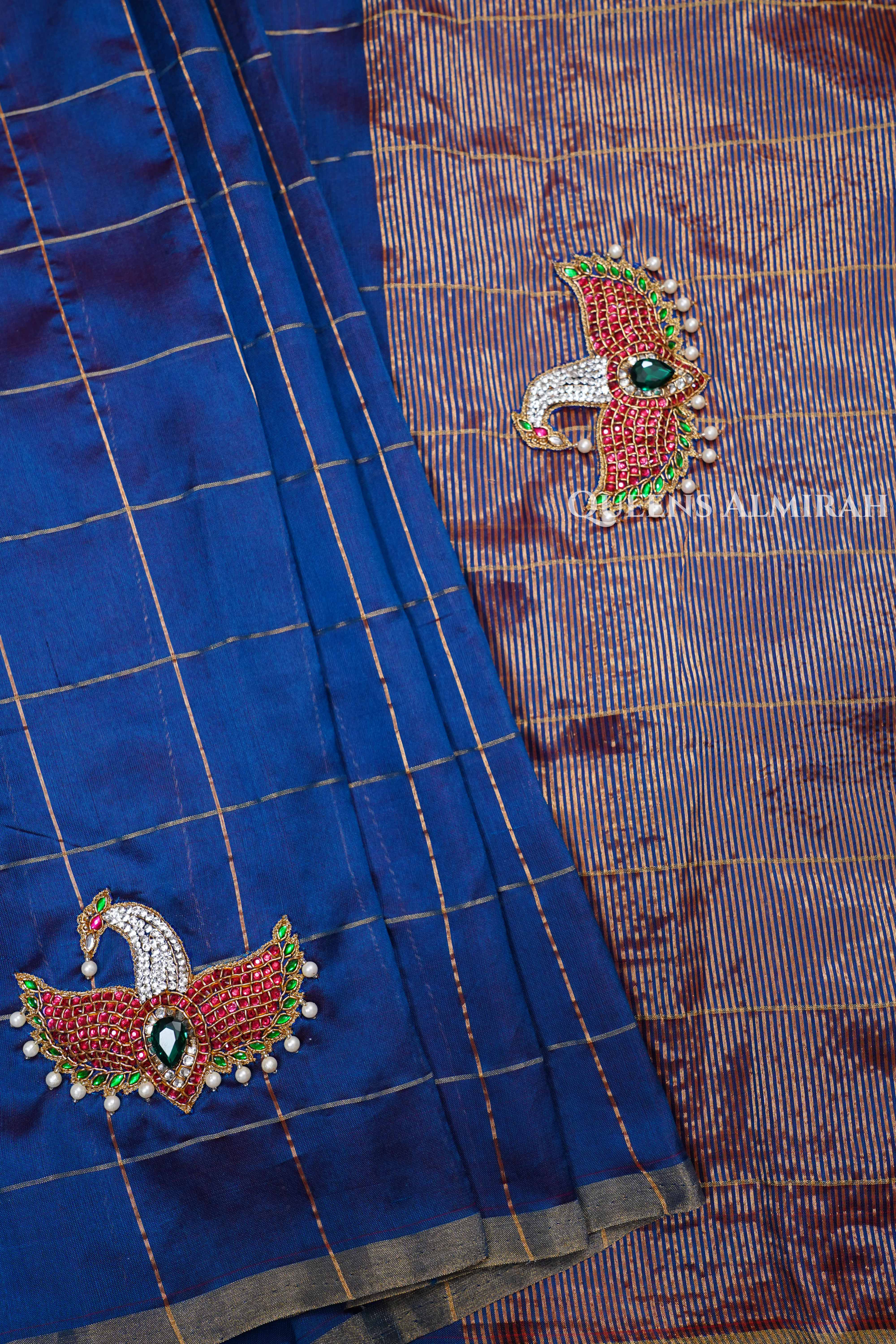 Maya Pakshi Designer Pure Chanderi Silk Saree