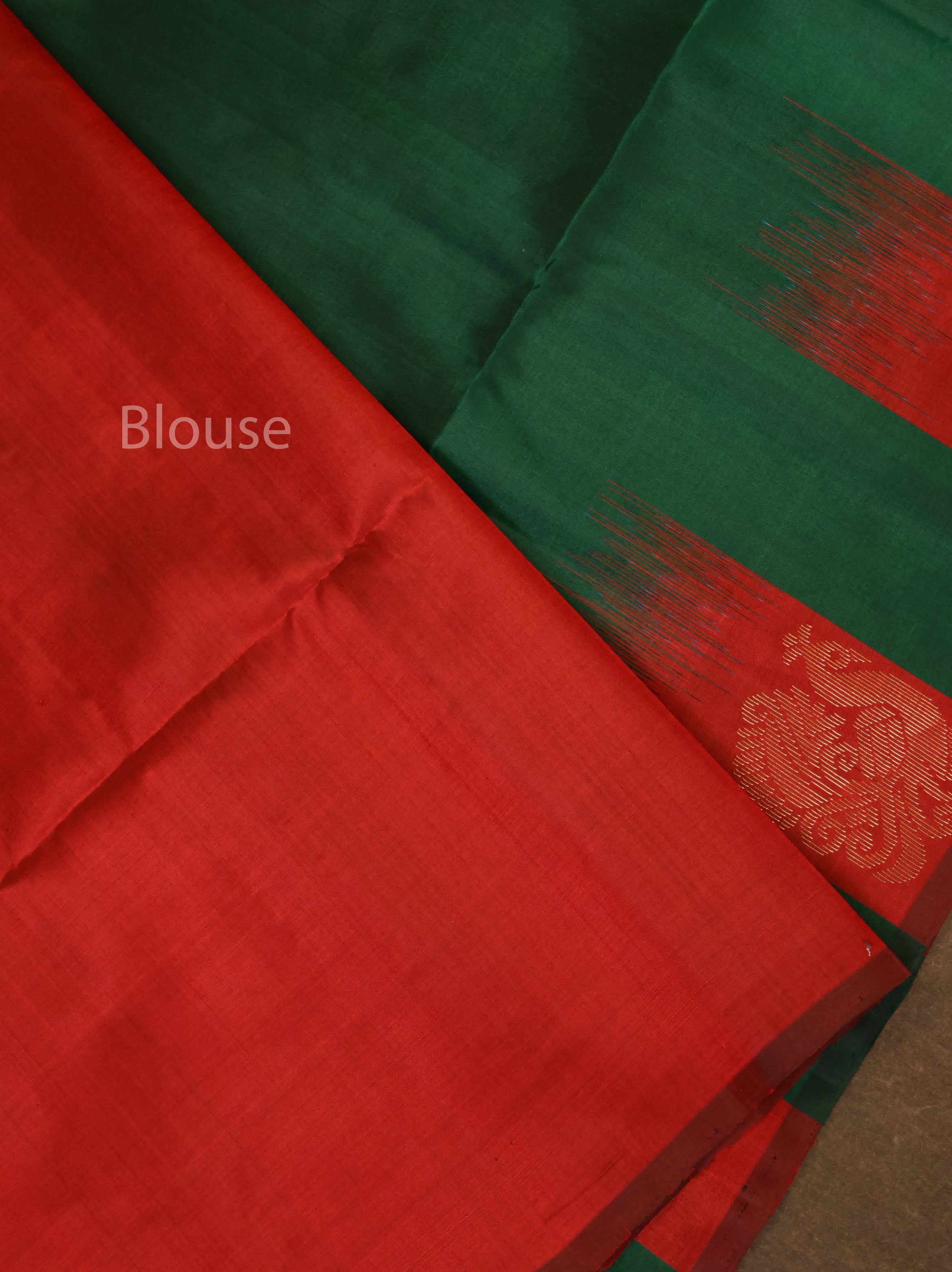 Green Pure Soft Silk Saree