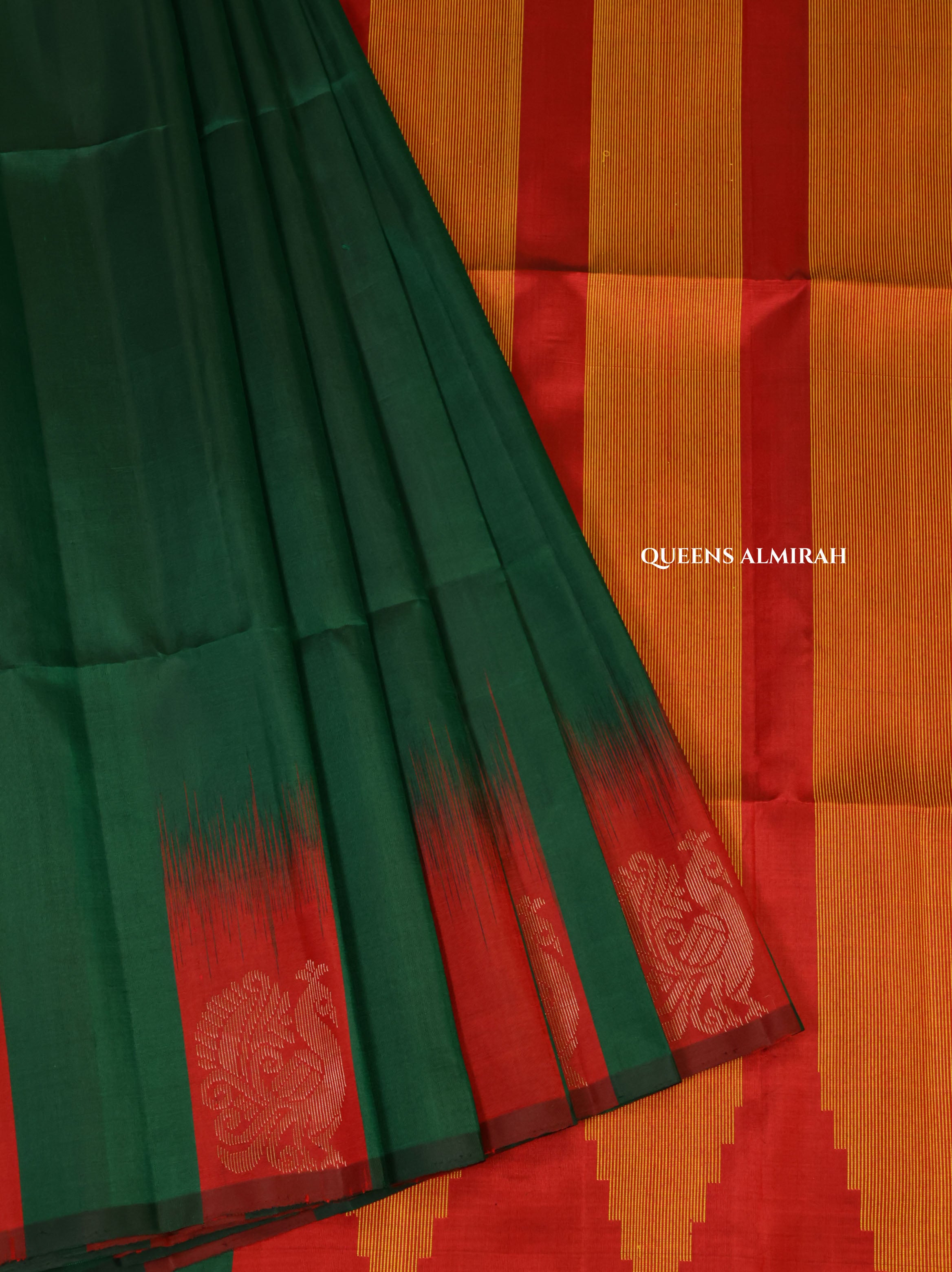 Green Pure Soft Silk Saree