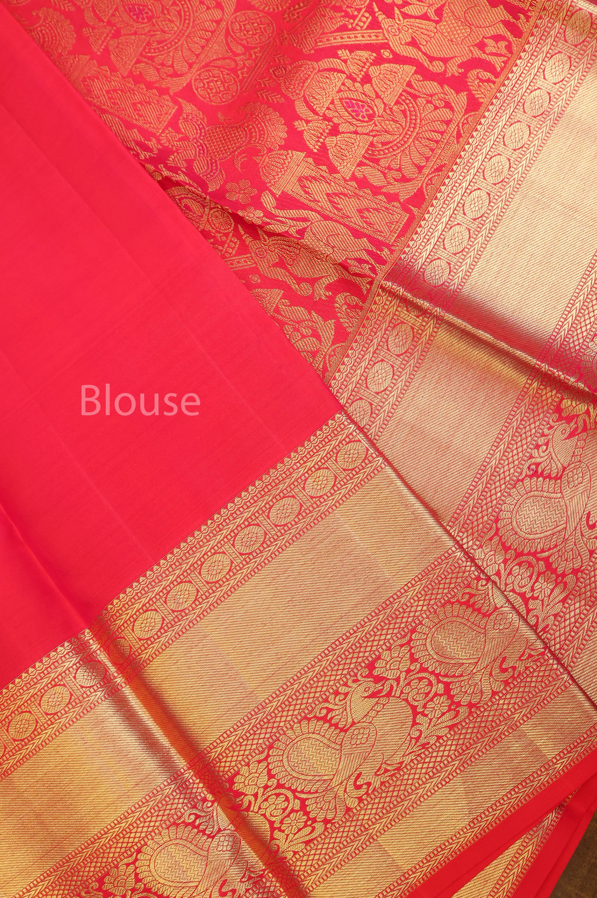 Red Pure Kanchivaram Silk Saree