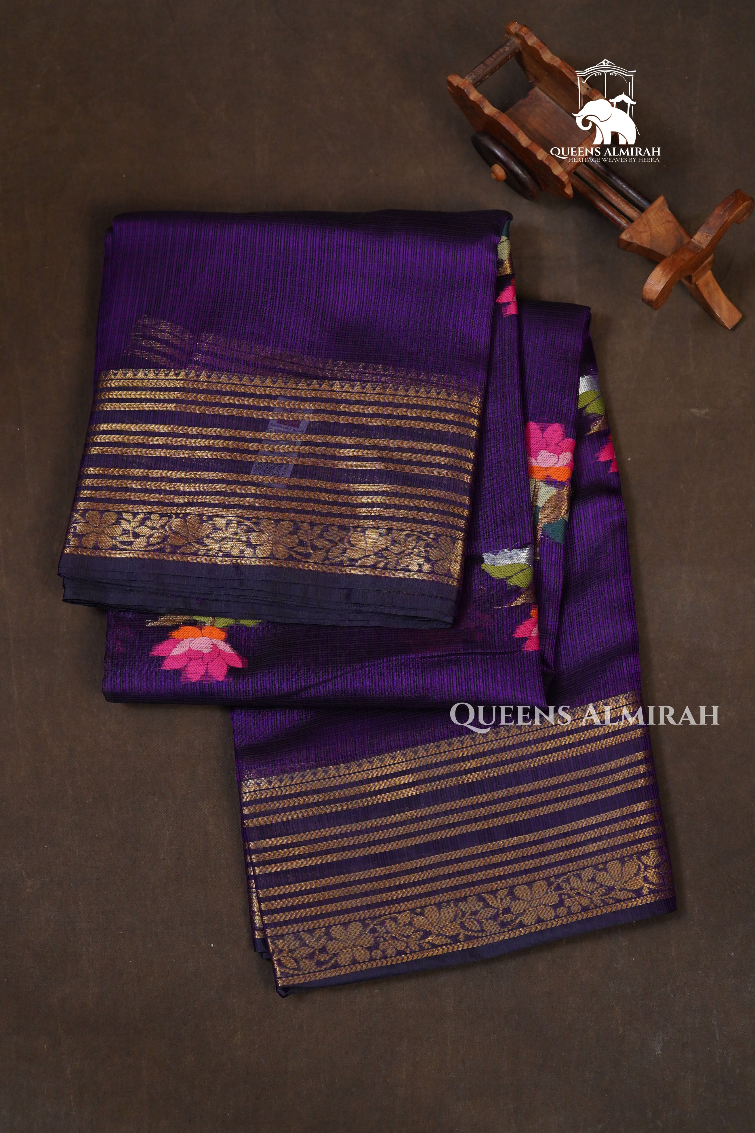 Royal Purple Pure Kota Silk Saree