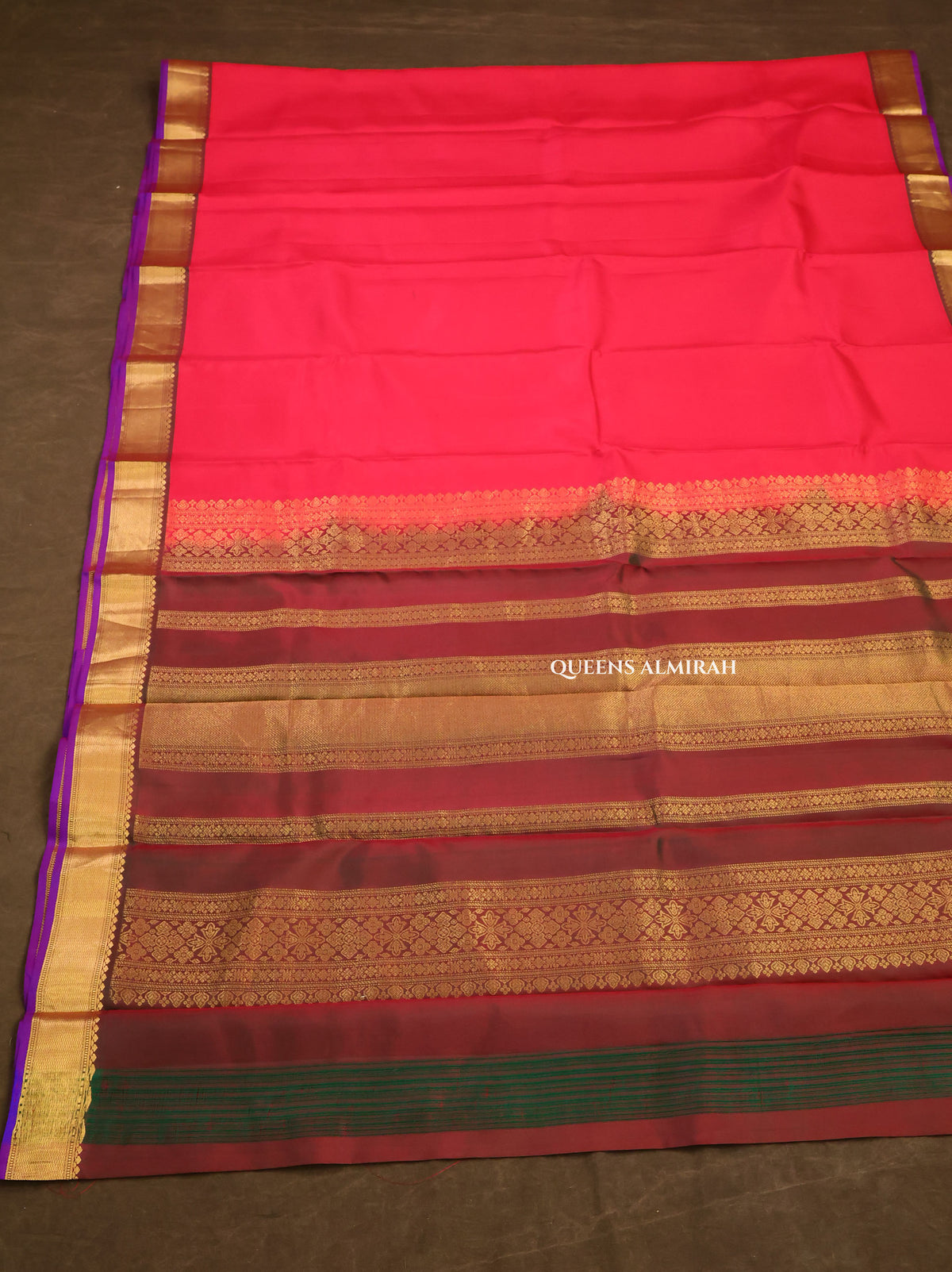 Pink Pure Kanchivaram Silk Saree