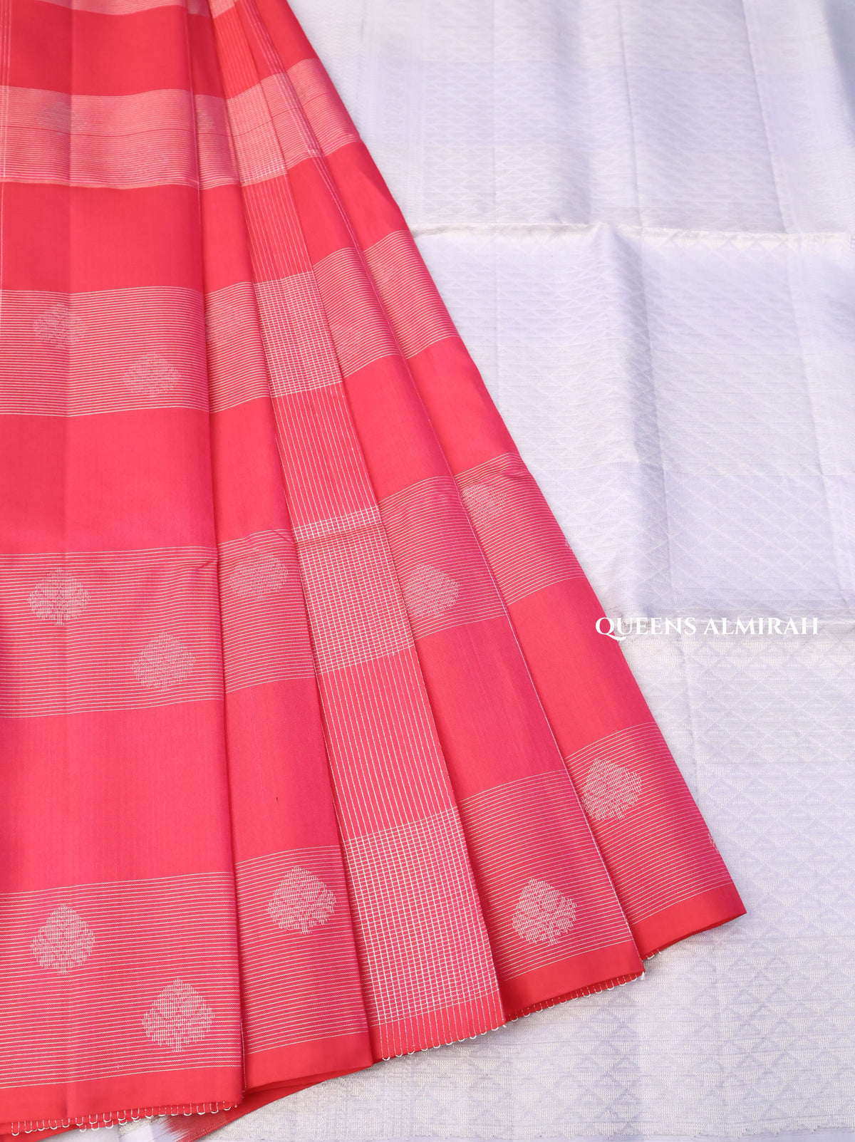 Fuchisa Pink Vairaoosi Kattam Pure Soft Silk Saree