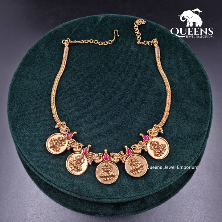 VAISHALI KASU NECKLACE - Queens Jewel Emporium