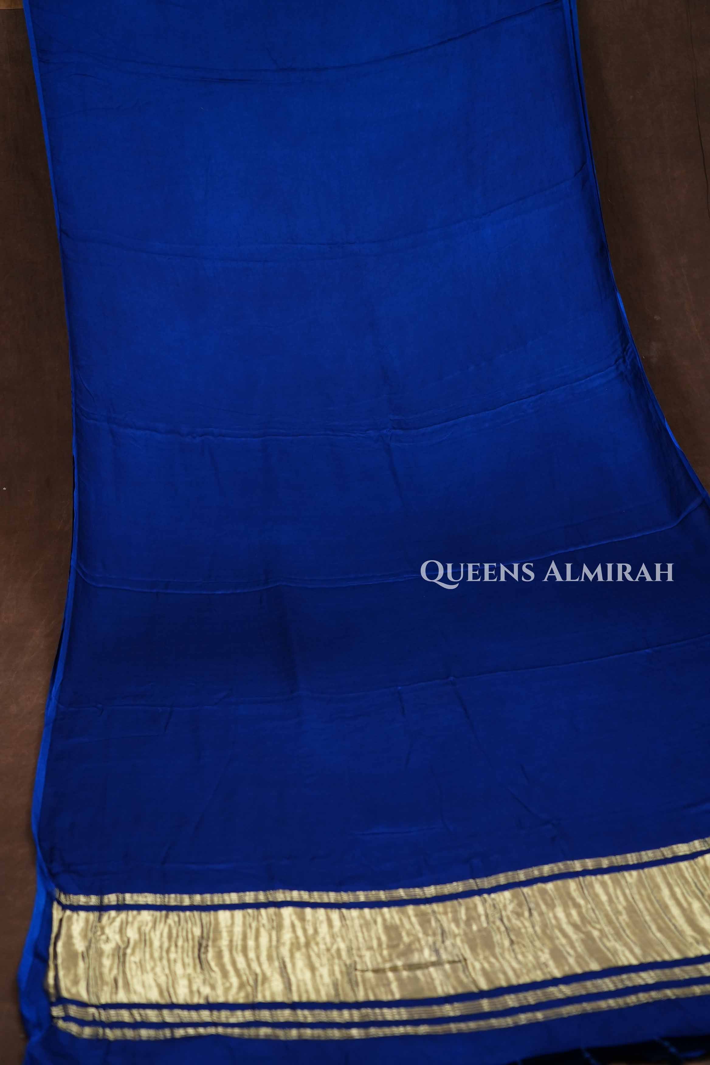 Royal Blue Modal Silk Saree